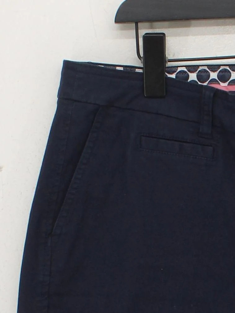 Boden Women's Shorts UK 16 Blue Cotton with Elastane Mom - Image 4