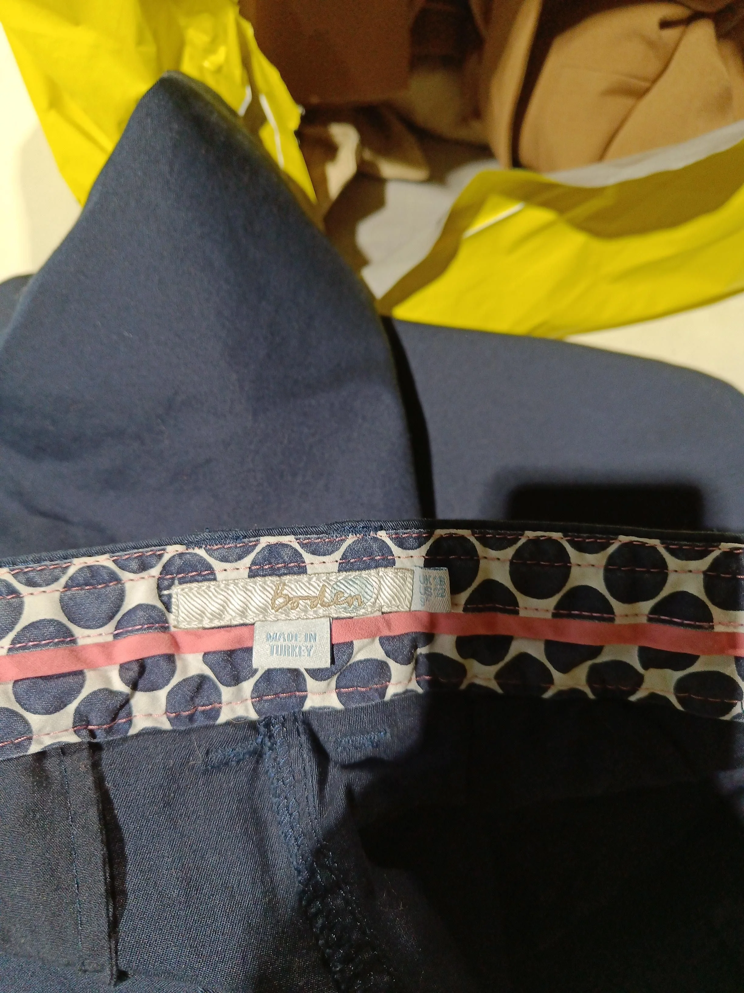 Boden Women's Shorts UK 16 Blue Cotton with Elastane Mom - Image 5