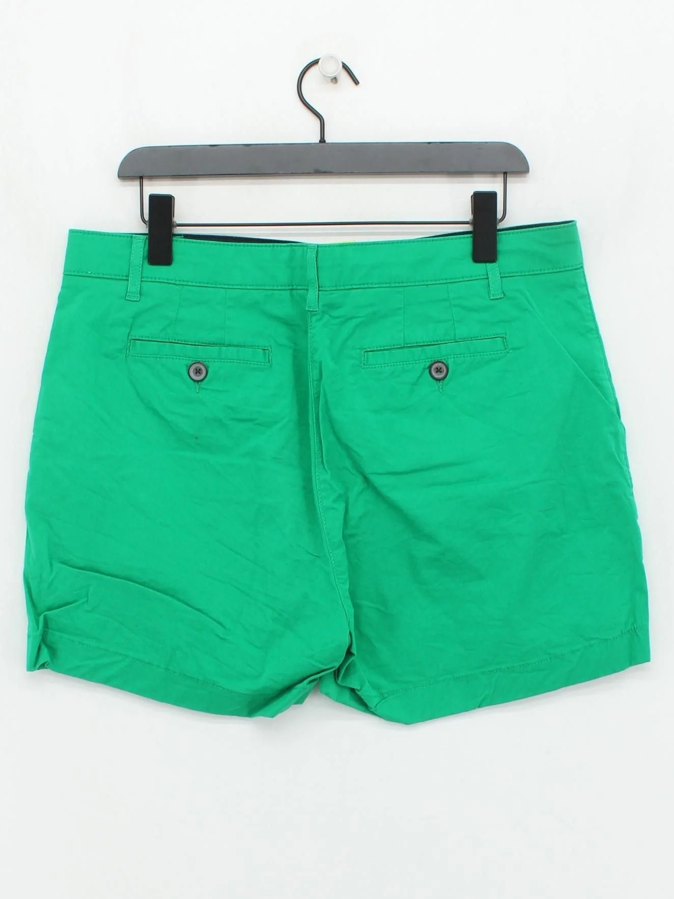 Boden Women's Shorts UK 16 Green Cotton with Elastane Mom - Image 2