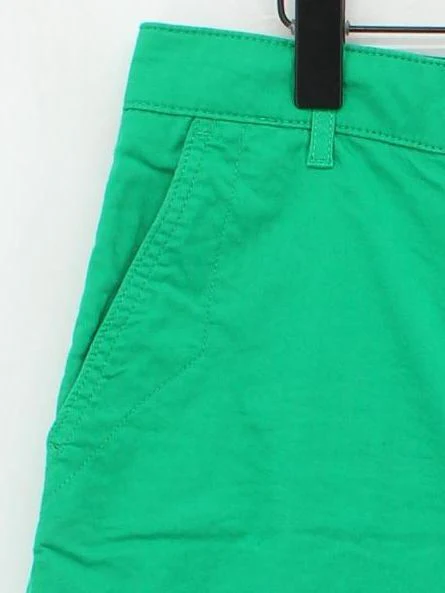 Boden Women's Shorts UK 16 Green Cotton with Elastane Mom - Image 4