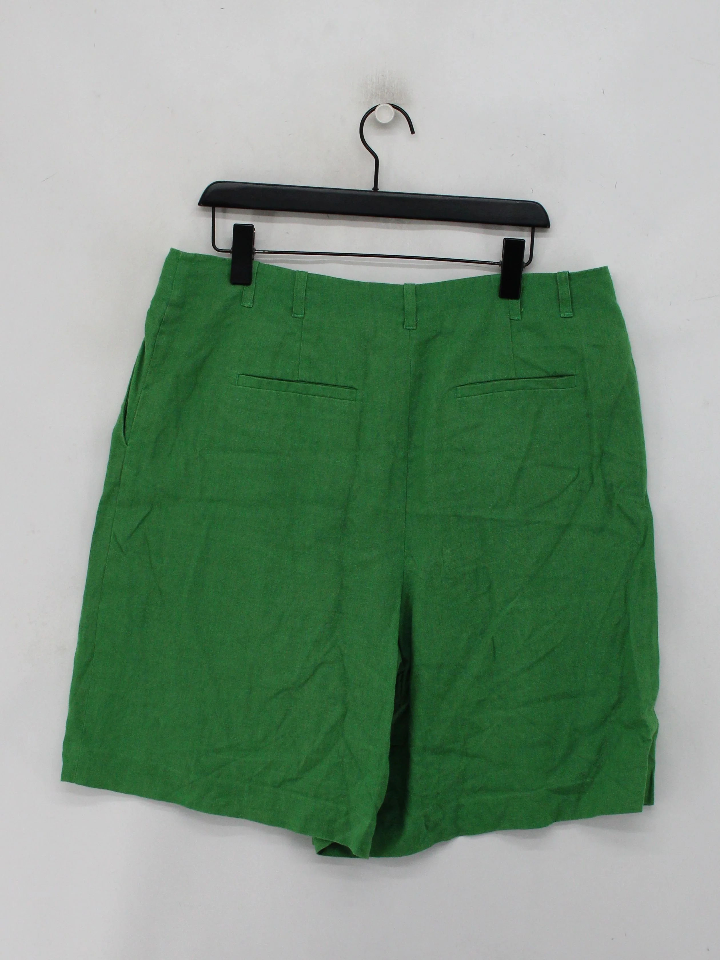 Boden Women's Shorts UK 18 Green 100% Linen Cargo - Image 2