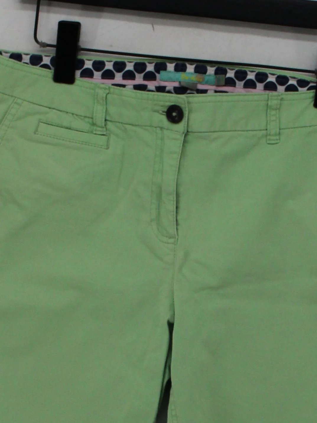 Boden Women's Shorts UK 36 Green Cotton with Elastane Cut-Off - Image 3