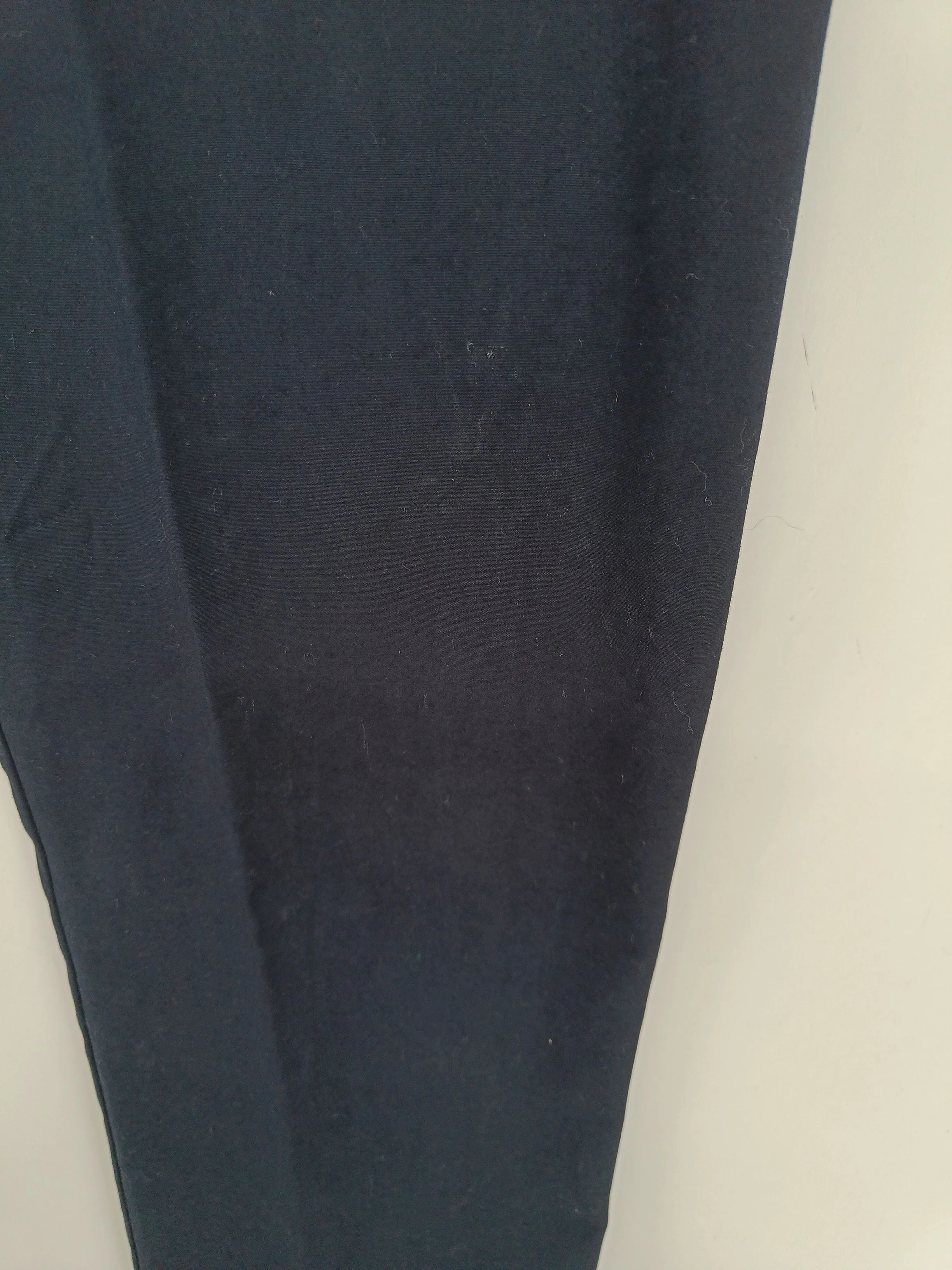 Boden Women's Suit Trousers UK 12 Blue Cotton with Elastane Straight Dress Pants - Image 5