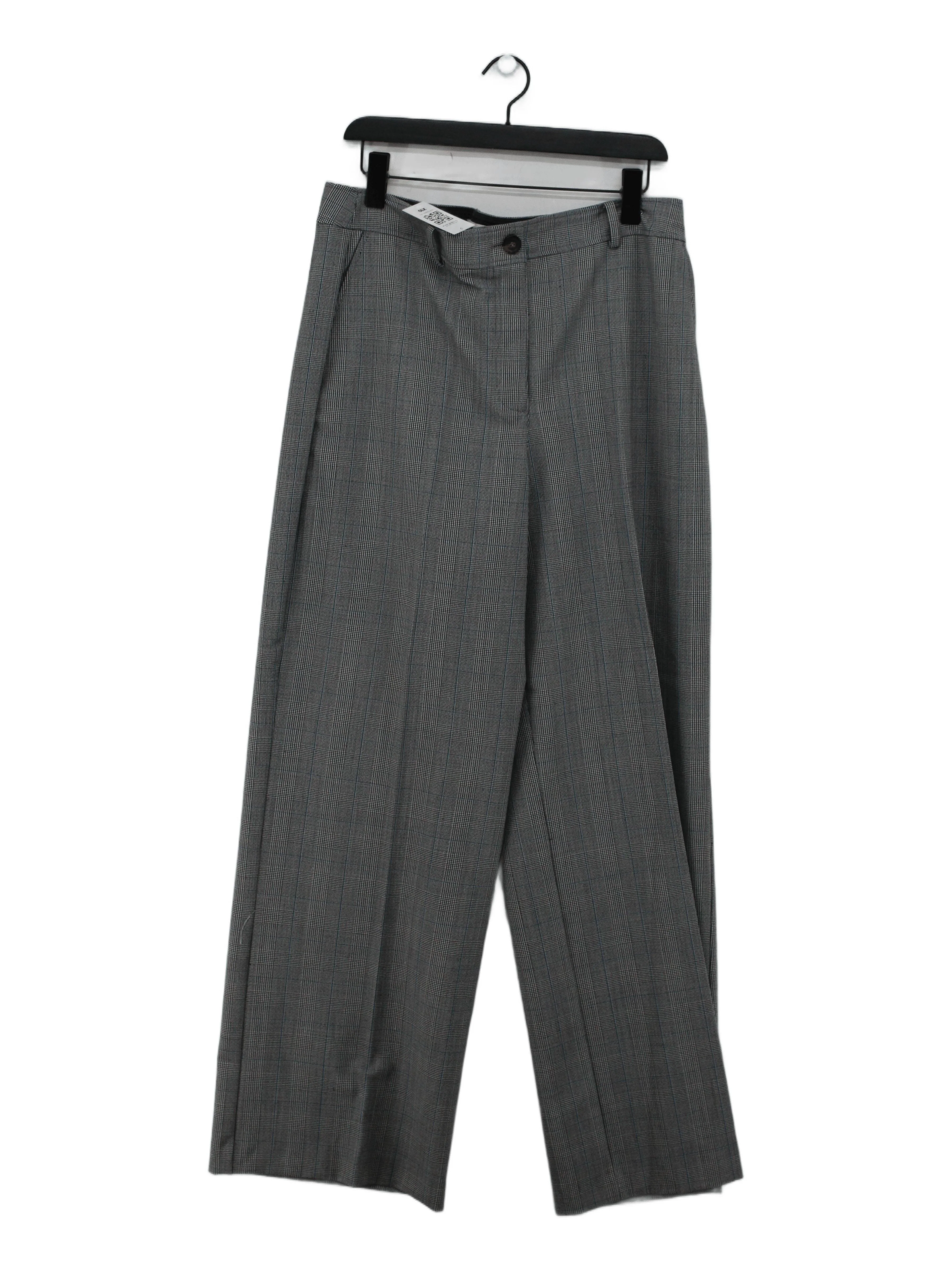 Boden Women's Suit Trousers UK 16 Grey Wool with Elastane, Polyester Dress Pants