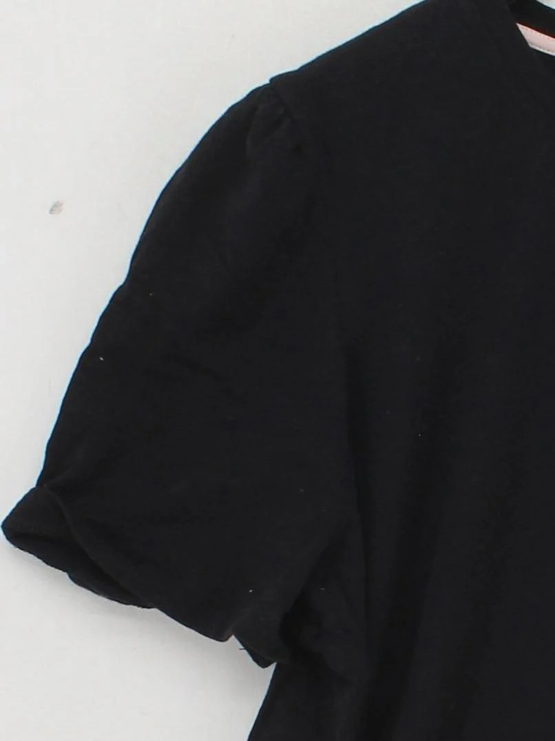 Boden Women's T-Shirt L Black 100% Cotton Short Sleeve Round Neck Basic - Image 4