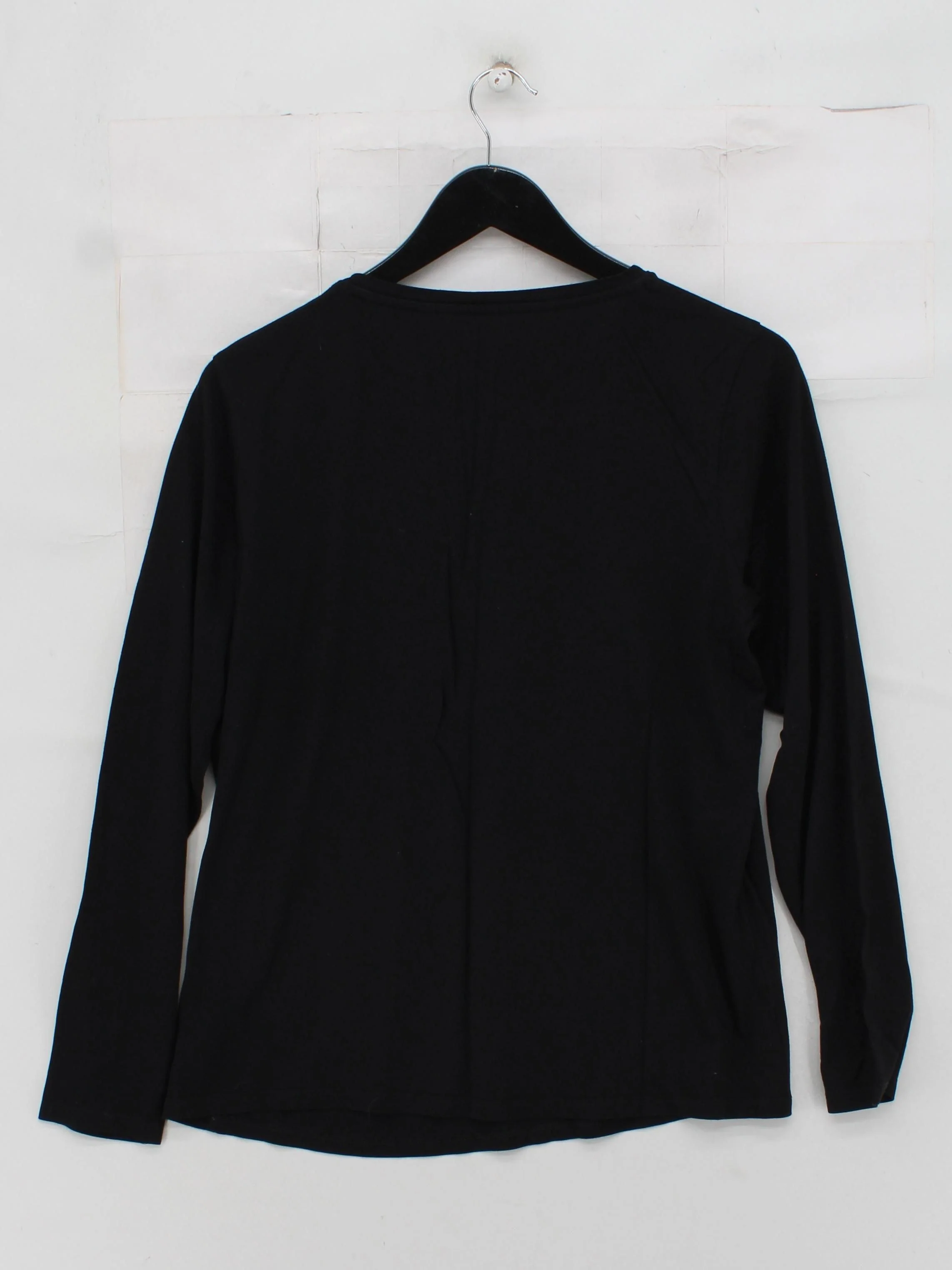 Boden Women's T-Shirt L Black Lyocell Modal with Cotton Basic - Image 2