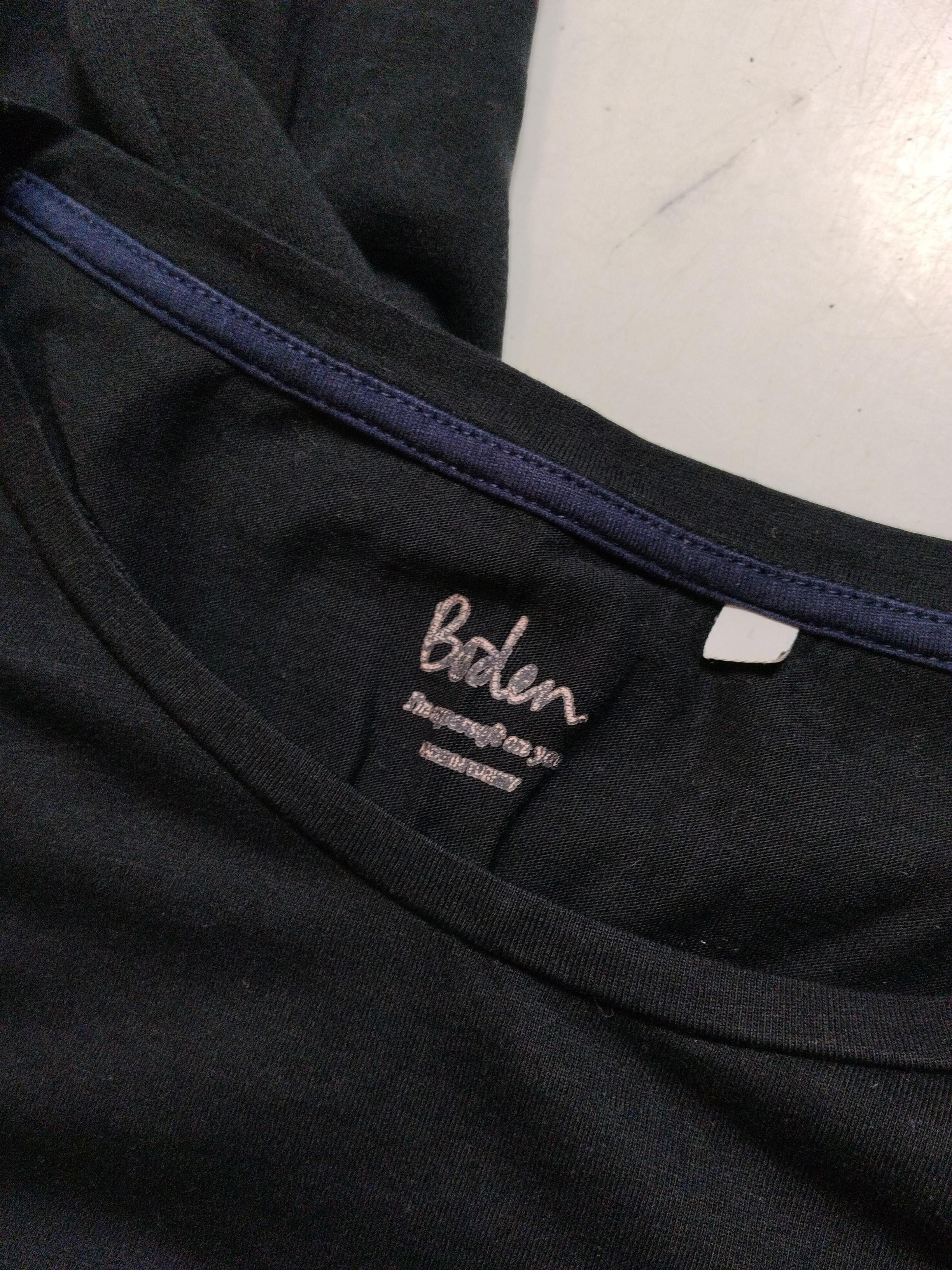 Boden Women's T-Shirt L Black Lyocell Modal with Cotton Basic - Image 5