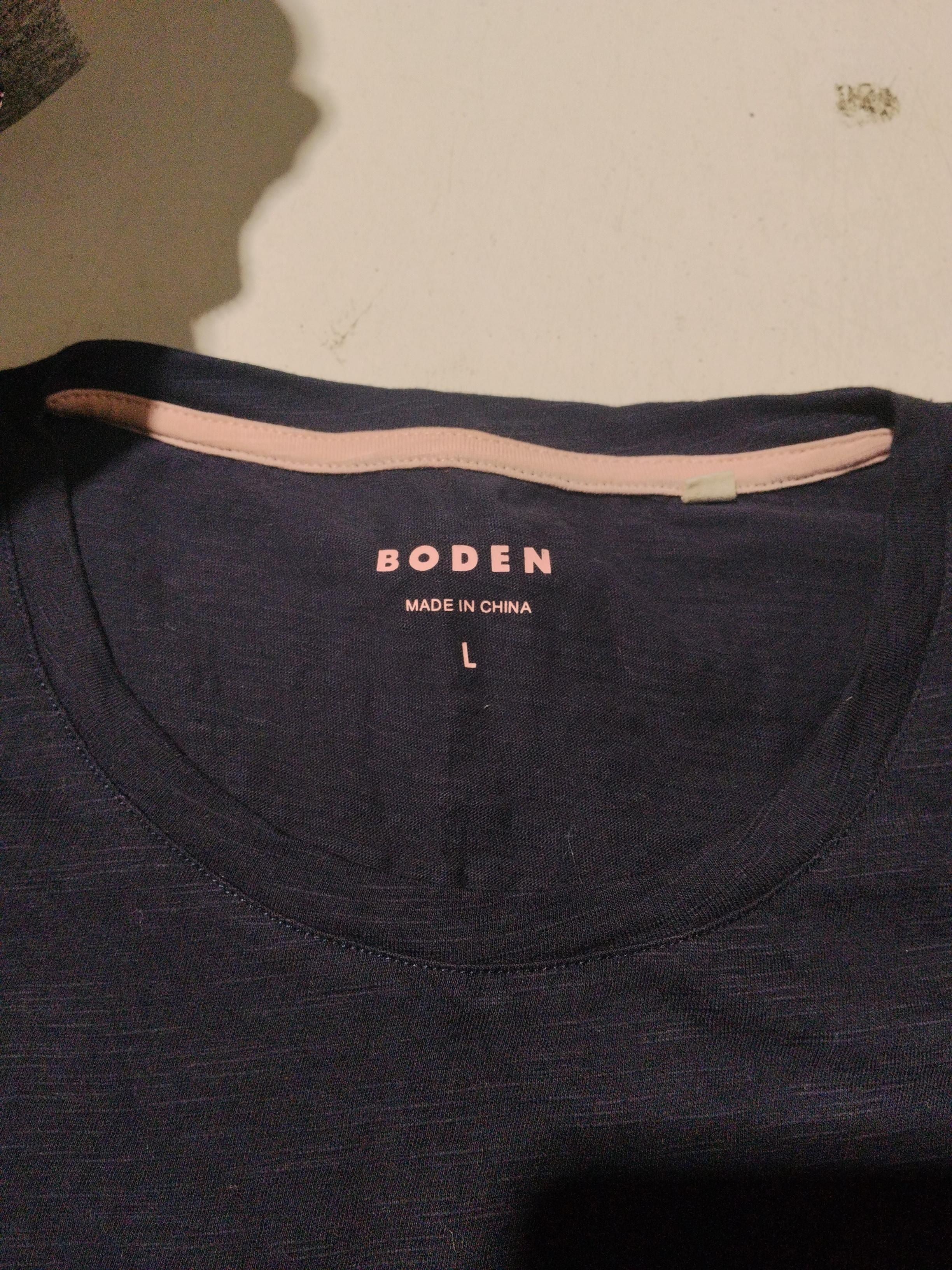 Boden Women's T-Shirt L Blue 100% Cotton Short Sleeve Round Neck Basic - Image 5