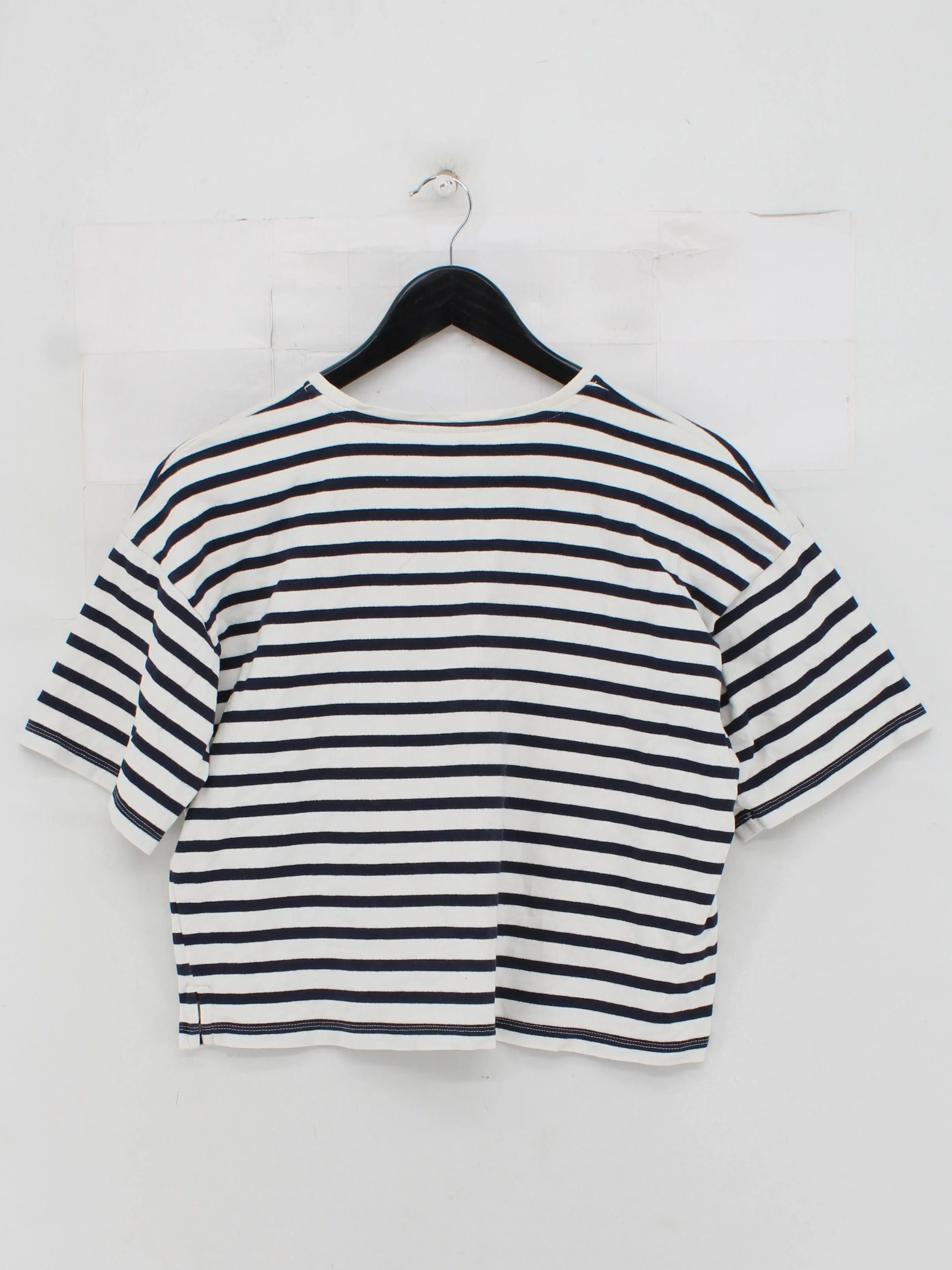 Boden Women's T-Shirt L Multi Striped 100% Cotton Short Sleeve Round Neck Basic - Image 2