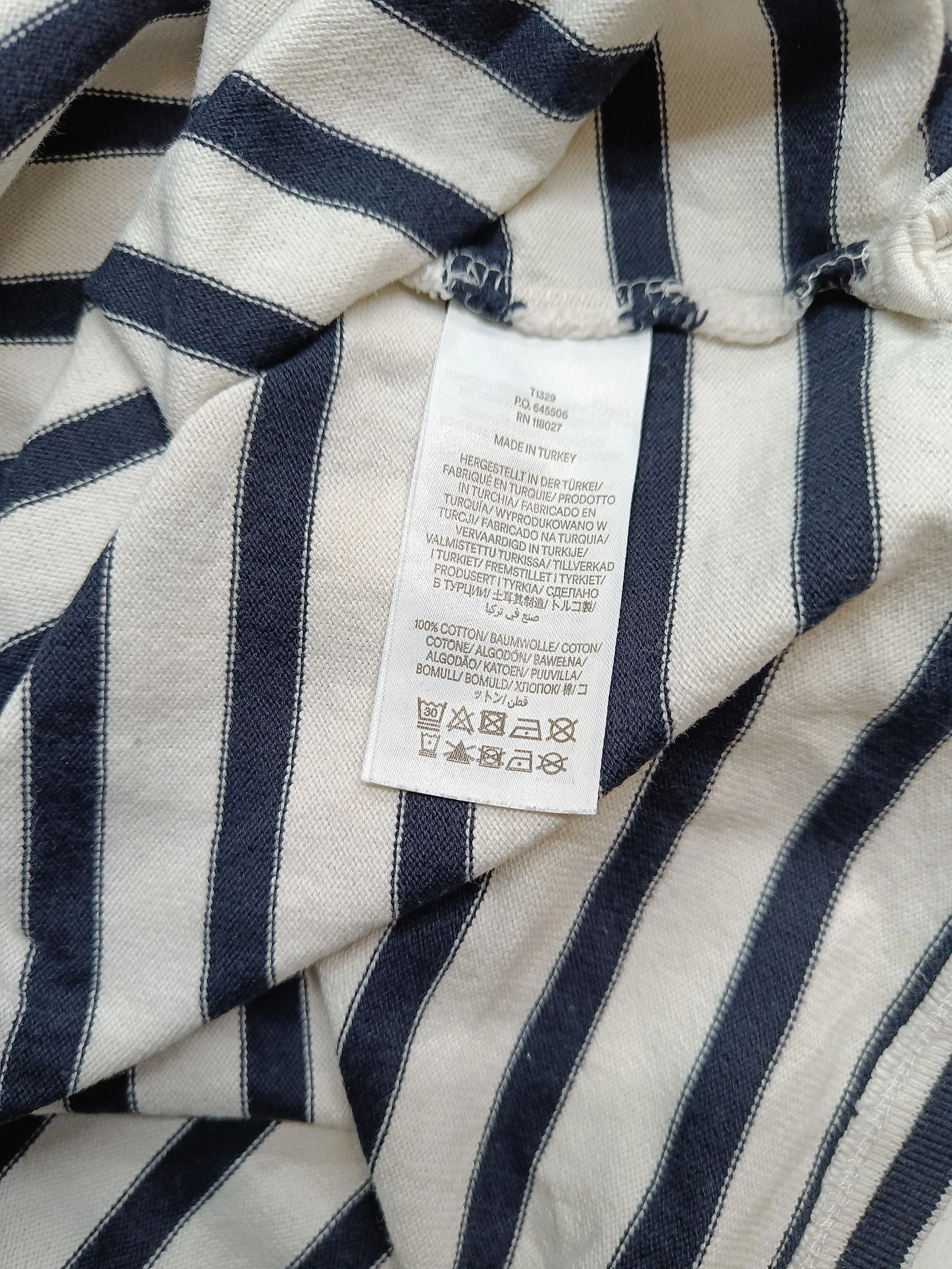 Boden Women's T-Shirt L Multi Striped 100% Cotton Short Sleeve Round Neck Basic - Image 6