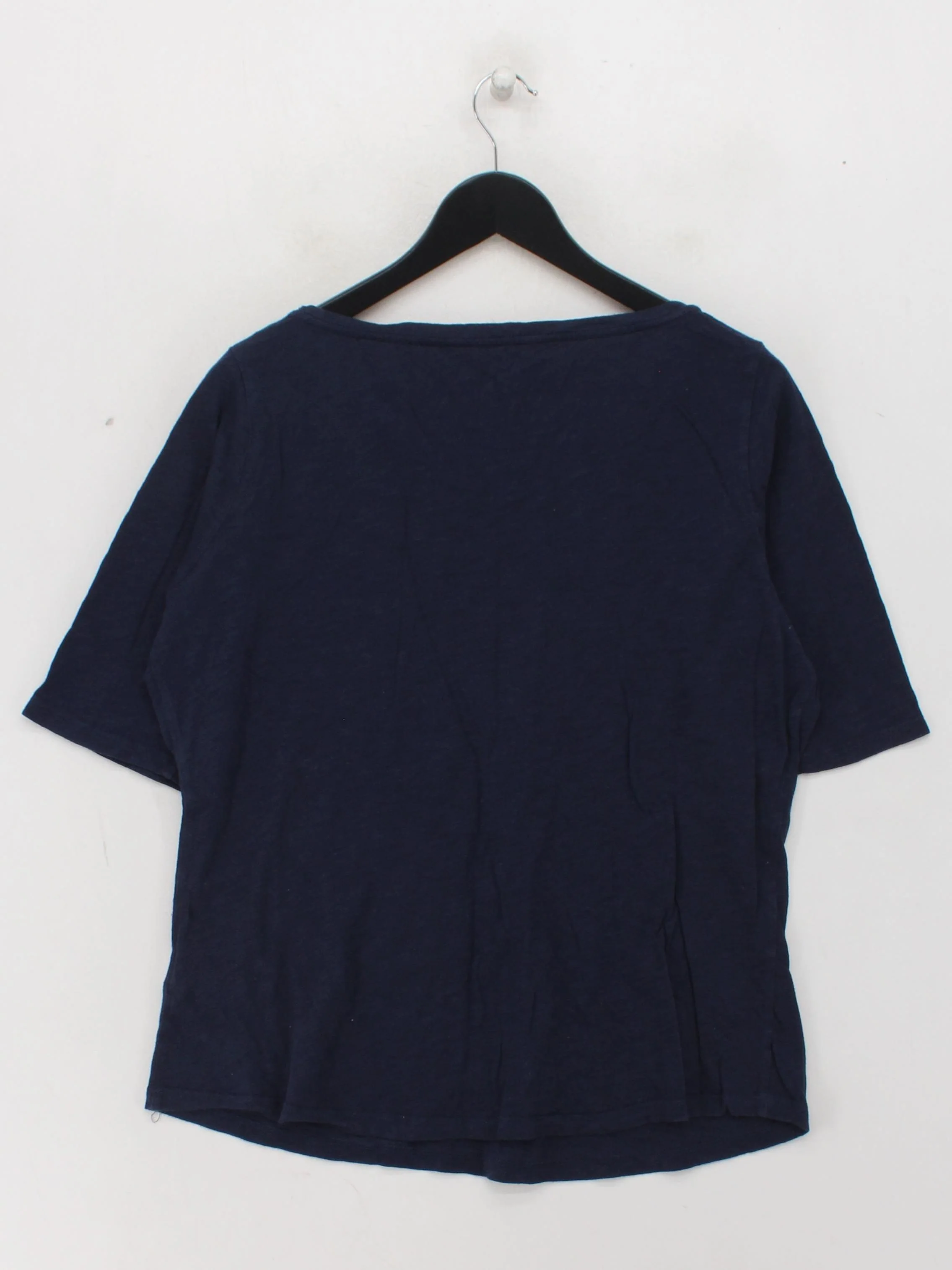 Boden Women's T-Shirt M Blue 100% Cotton Short Sleeve Round Neck Basic - Image 2