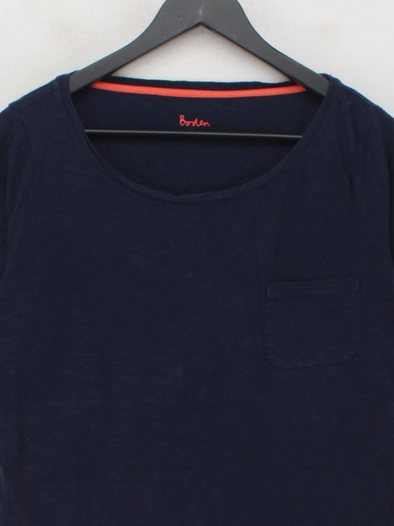 Boden Women's T-Shirt M Blue 100% Cotton Short Sleeve Round Neck Basic - Image 3