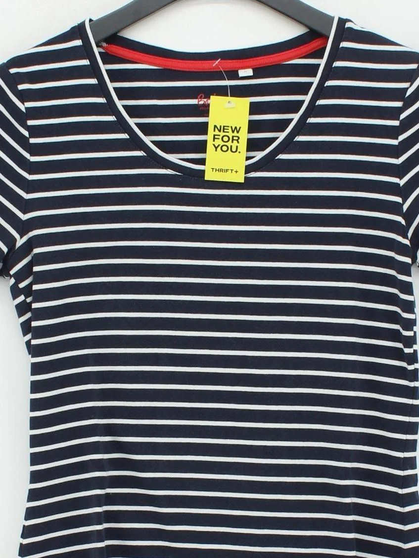 Boden Women's T-Shirt M Blue Cotton with Elastane Basic - Image 3
