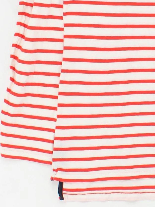 Boden Women's T-Shirt M Multi Striped 100% Cotton Short Sleeve Round Neck Basic - Image 4