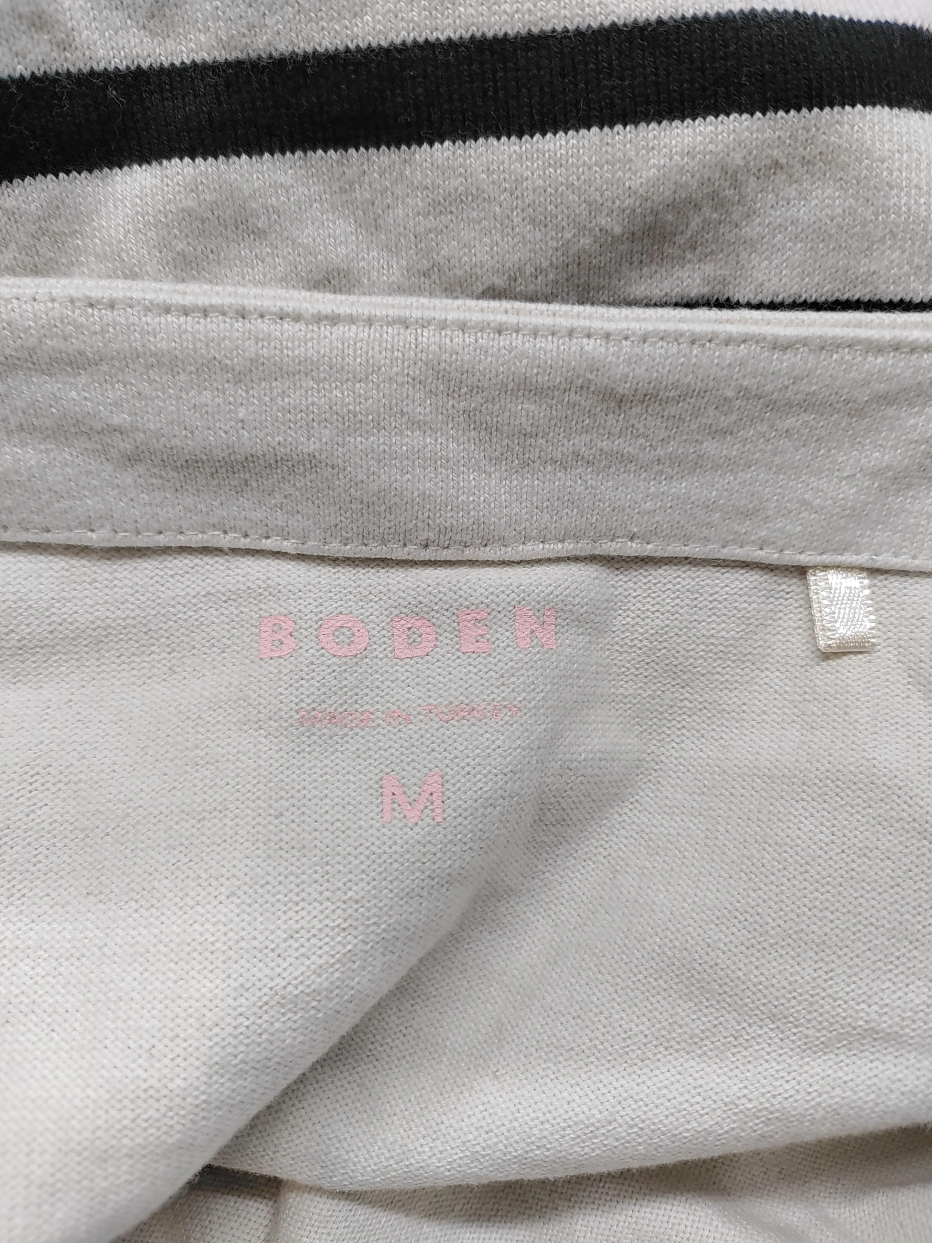 Boden Women's T-Shirt M Multi Striped 100% Cotton Short Sleeve Round Neck Basic - Image 5