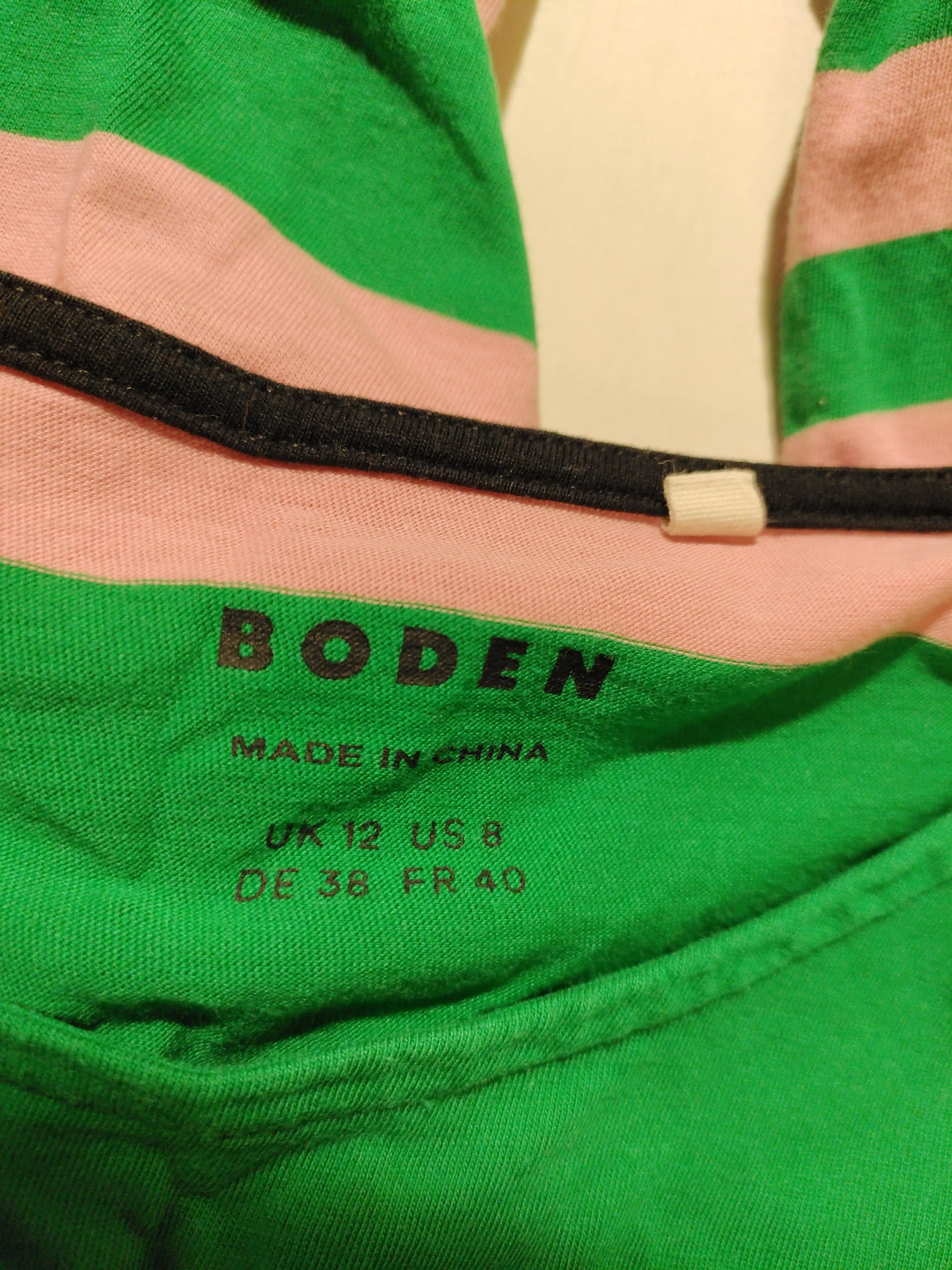 Boden Women's T-Shirt M Multi Striped 100% Cotton Short Sleeve Round Neck Basic - Image 6