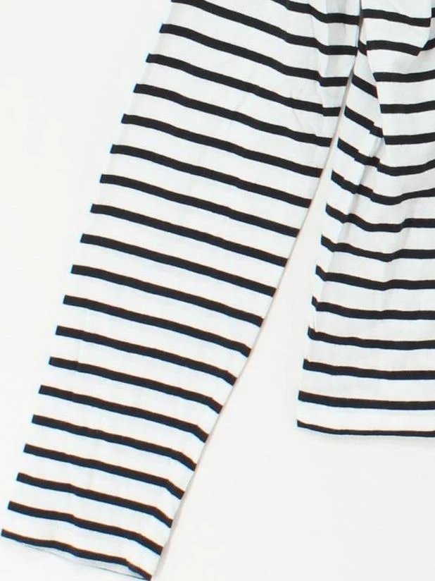 Boden Women's T-Shirt M White Striped 100% Cotton Short Sleeve Round Neck Basic - Image 4