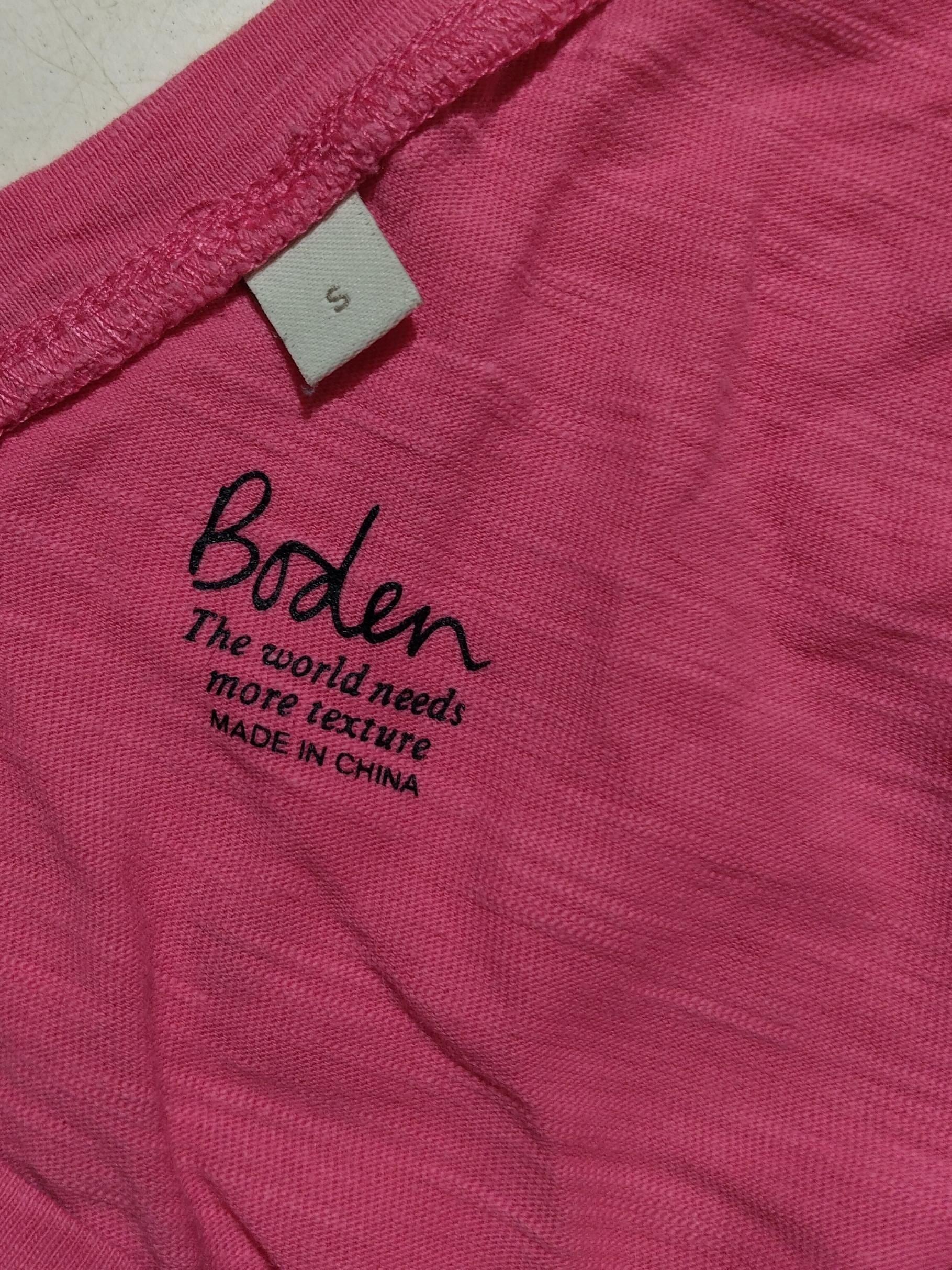 Boden Women's T-Shirt S Pink 100% Cotton Sleeveless V-Neck Basic - Image 5
