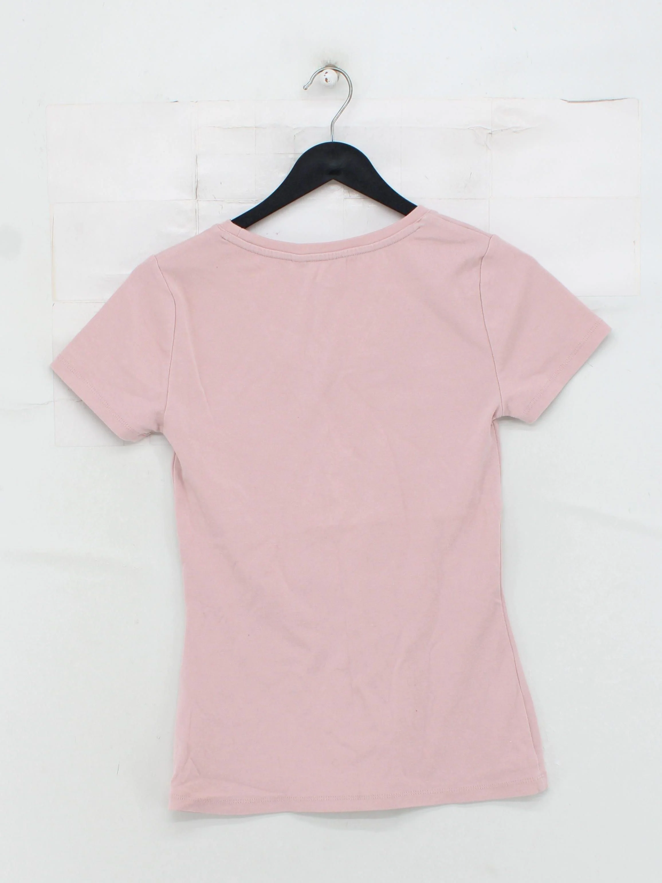 Boden Women's T-Shirt S Pink Cotton with Elastane Short Sleeve Round Neck Basic - Image 2