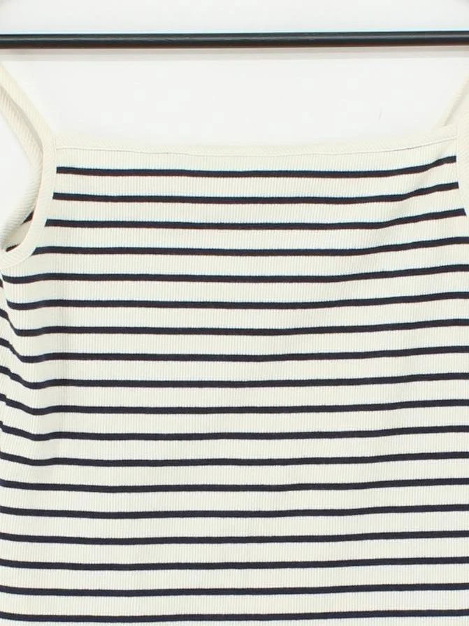 Boden Women's T-Shirt S White Cotton with Elastane Camisole - Image 3