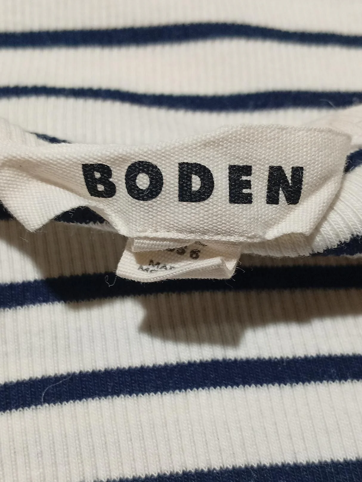 Boden Women's T-Shirt S White Cotton with Elastane Camisole - Image 5
