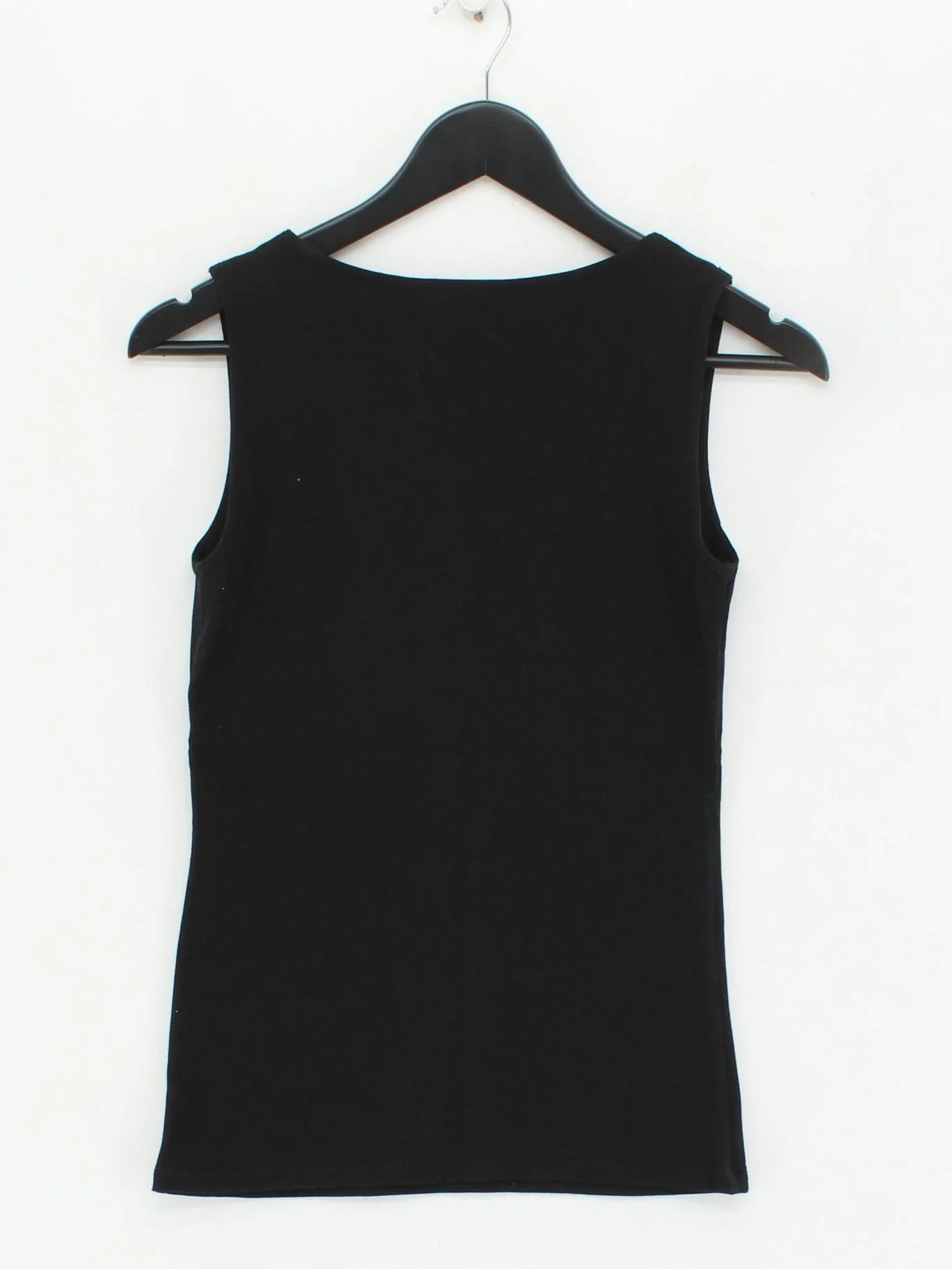 Boden Women's T-Shirt UK 10 Black Cotton with Elastane Basic - Image 2