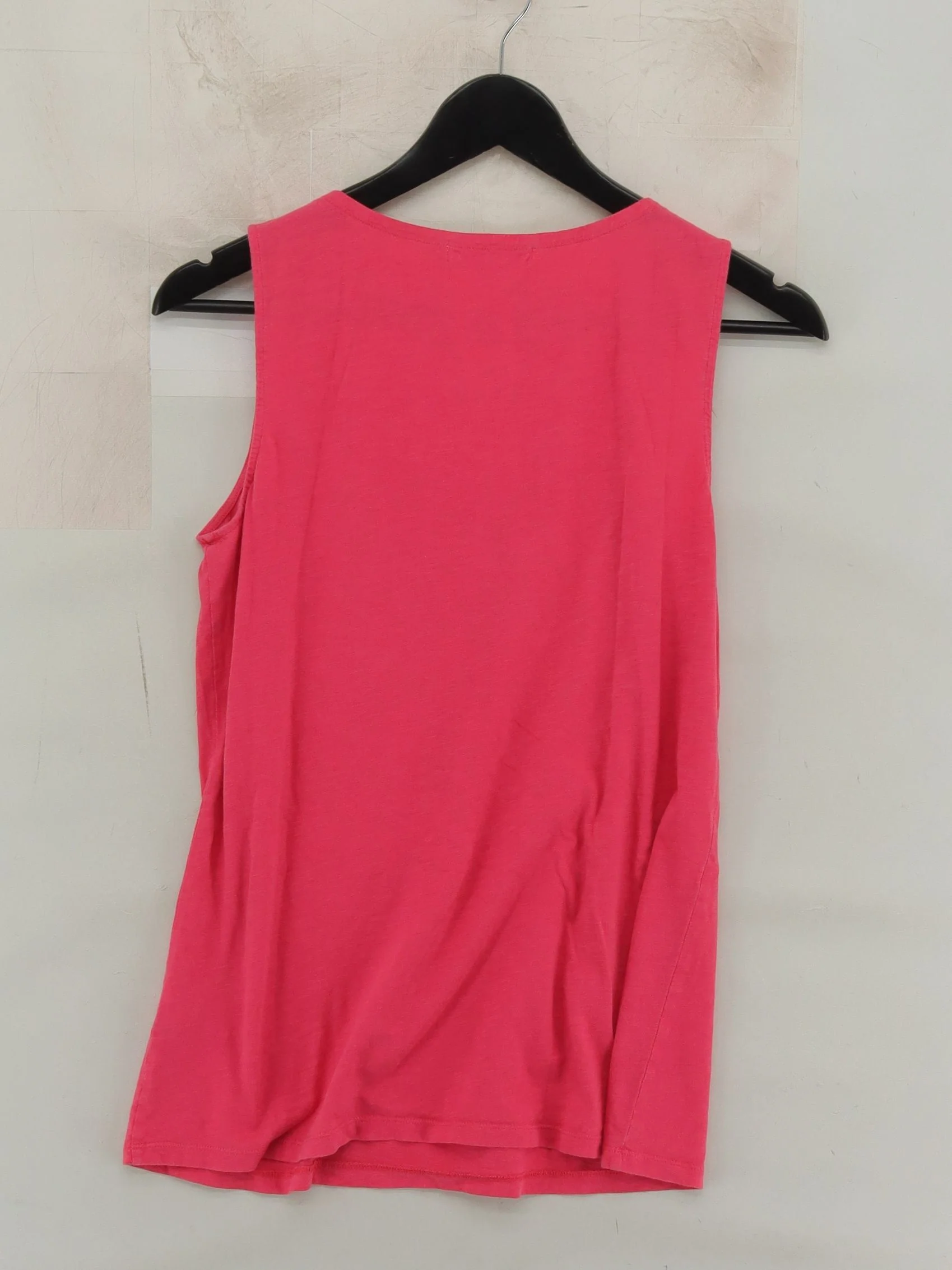 Boden Women's T-Shirt UK 10 Pink Cotton with Viscose Sleeveless Round Neck Basic - Image 2