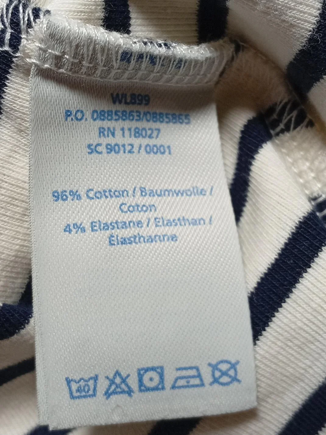 Boden Women's T-Shirt UK 12 Multi Cotton with Elastane Basic - Image 6