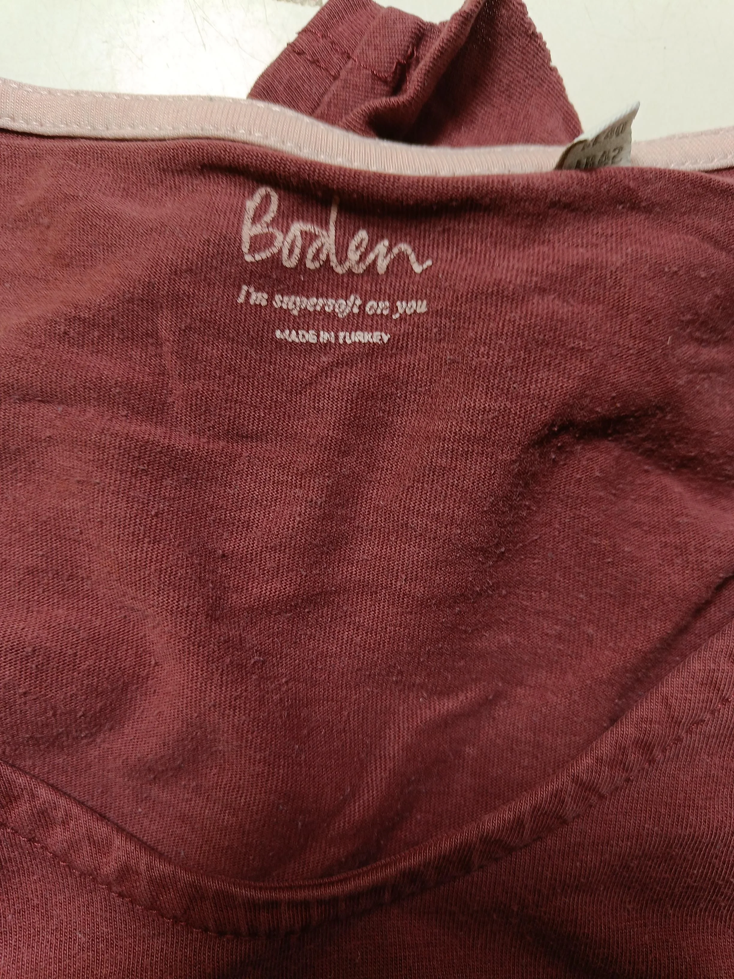 Boden Women's T-Shirt UK 14 Red Lyocell Modal with Cotton Basic - Image 5