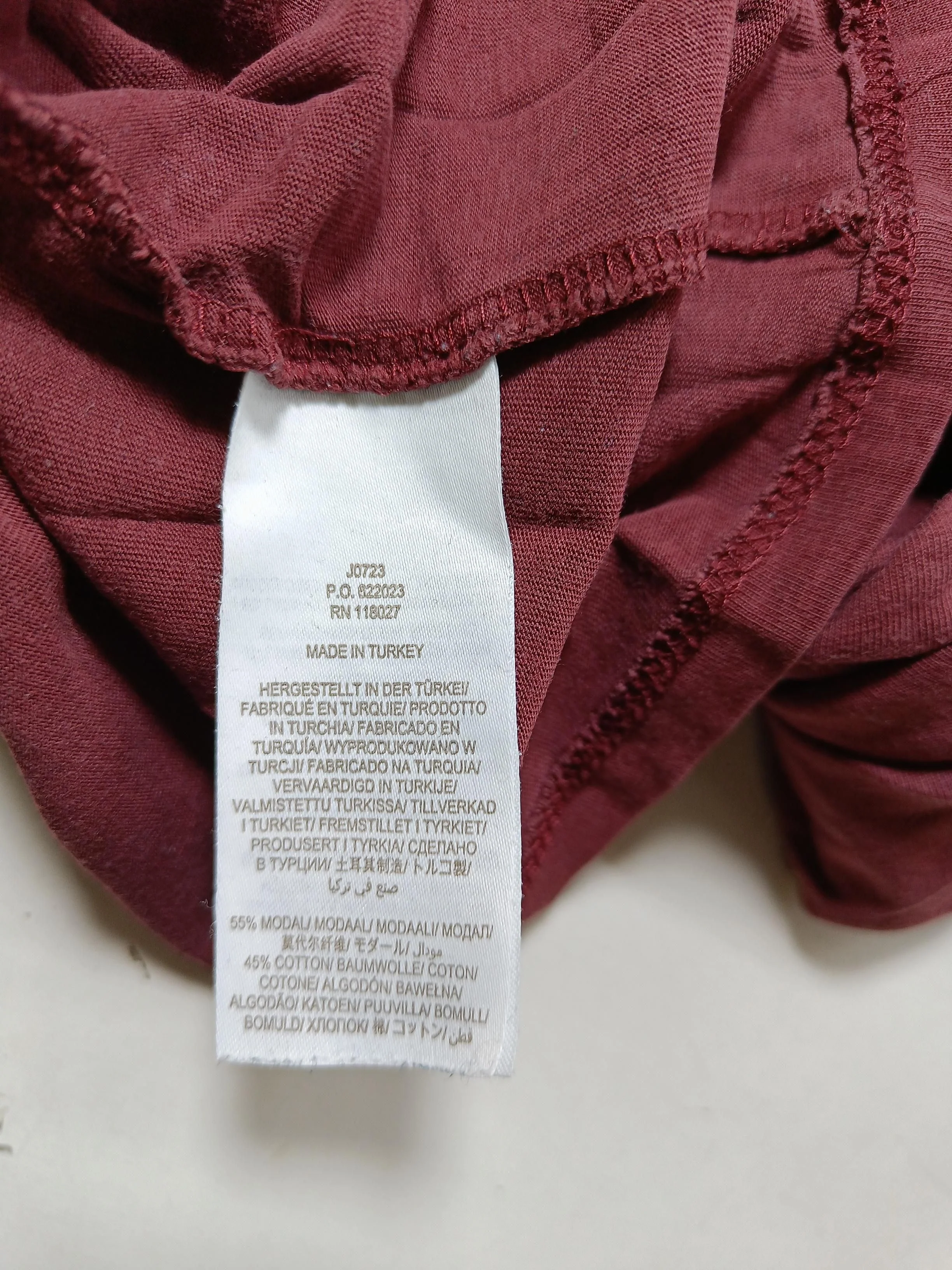Boden Women's T-Shirt UK 14 Red Lyocell Modal with Cotton Basic - Image 6