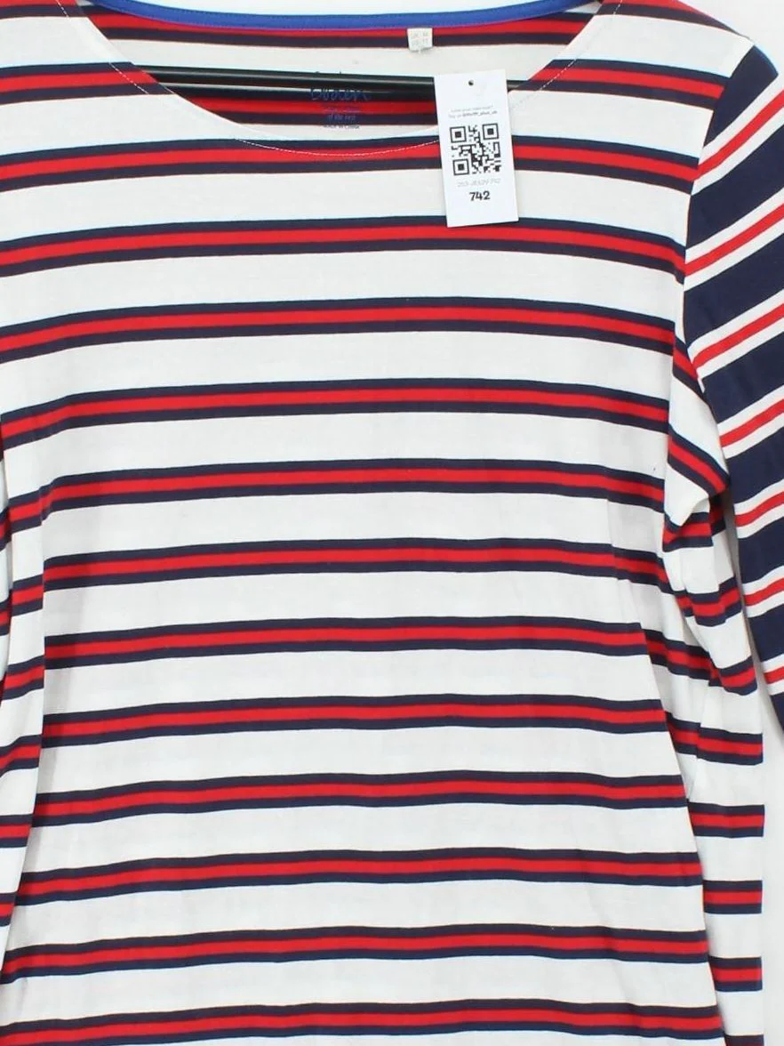 Boden Women's T-Shirt UK 16 Multi 100% Cotton Basic - Image 3