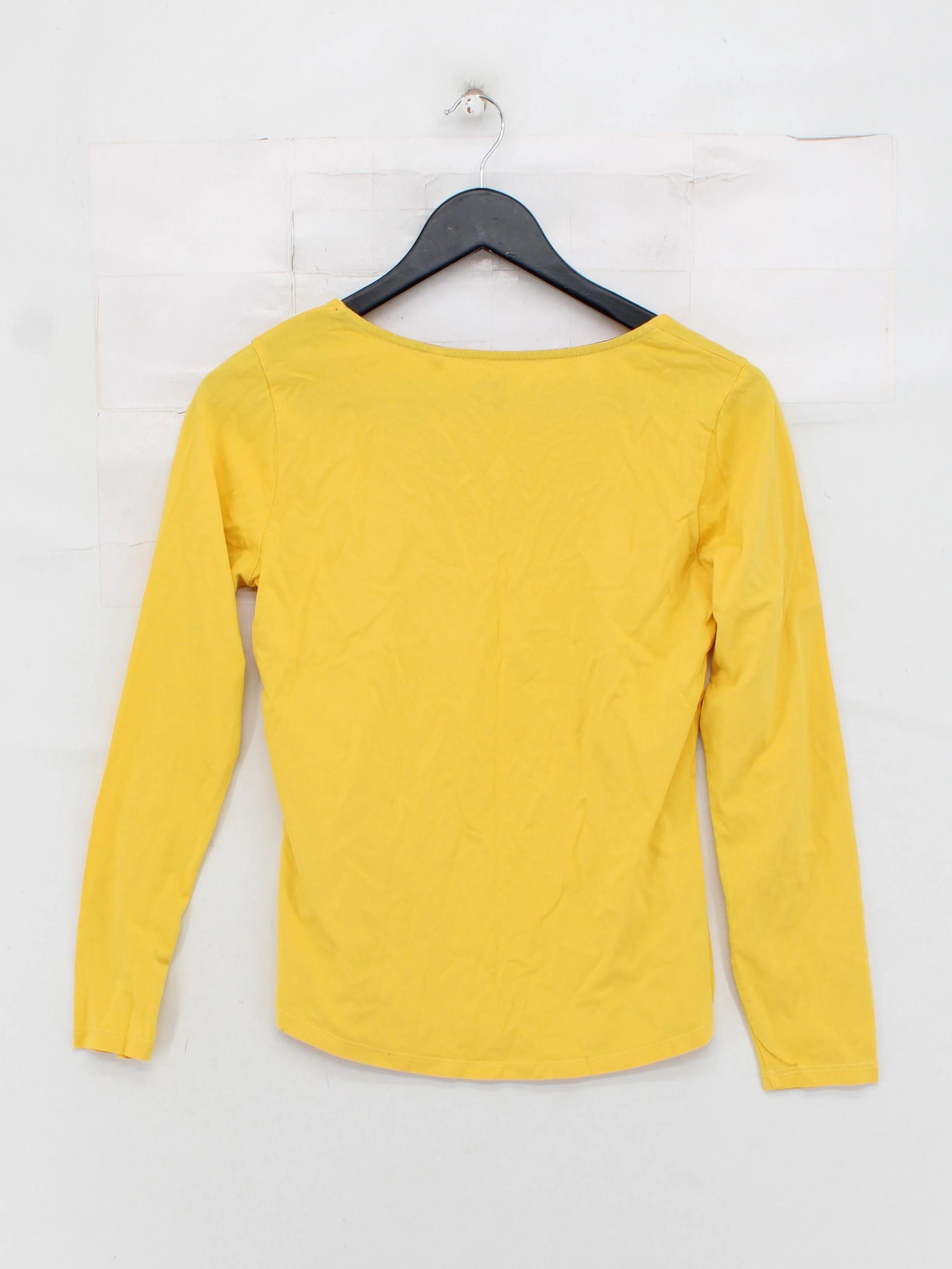 Boden Women's T-Shirt UK 36 Yellow Cotton with Lyocell Modal Basic - Image 2