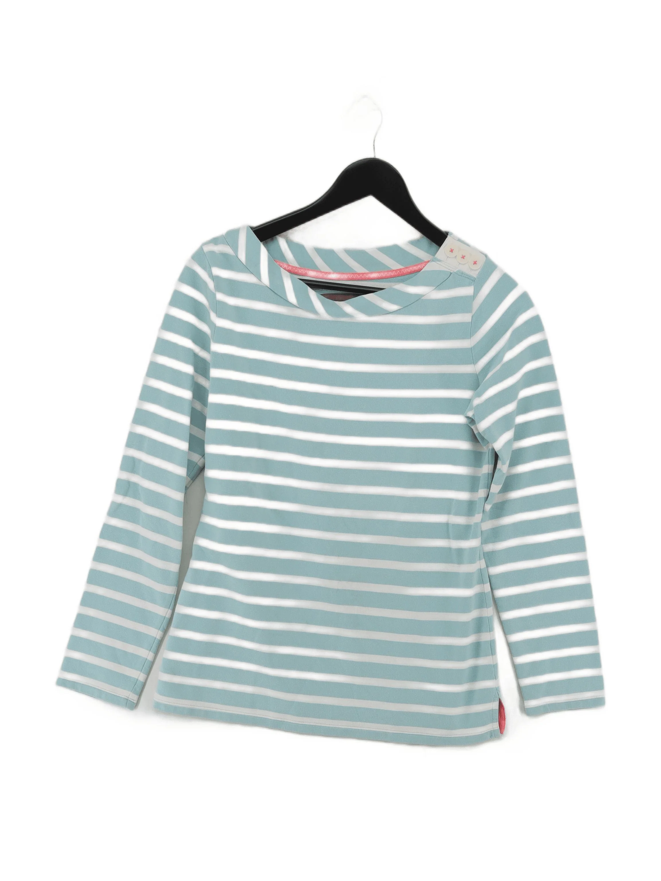 Boden Women's T-Shirt UK 8 Blue 100% Cotton Basic