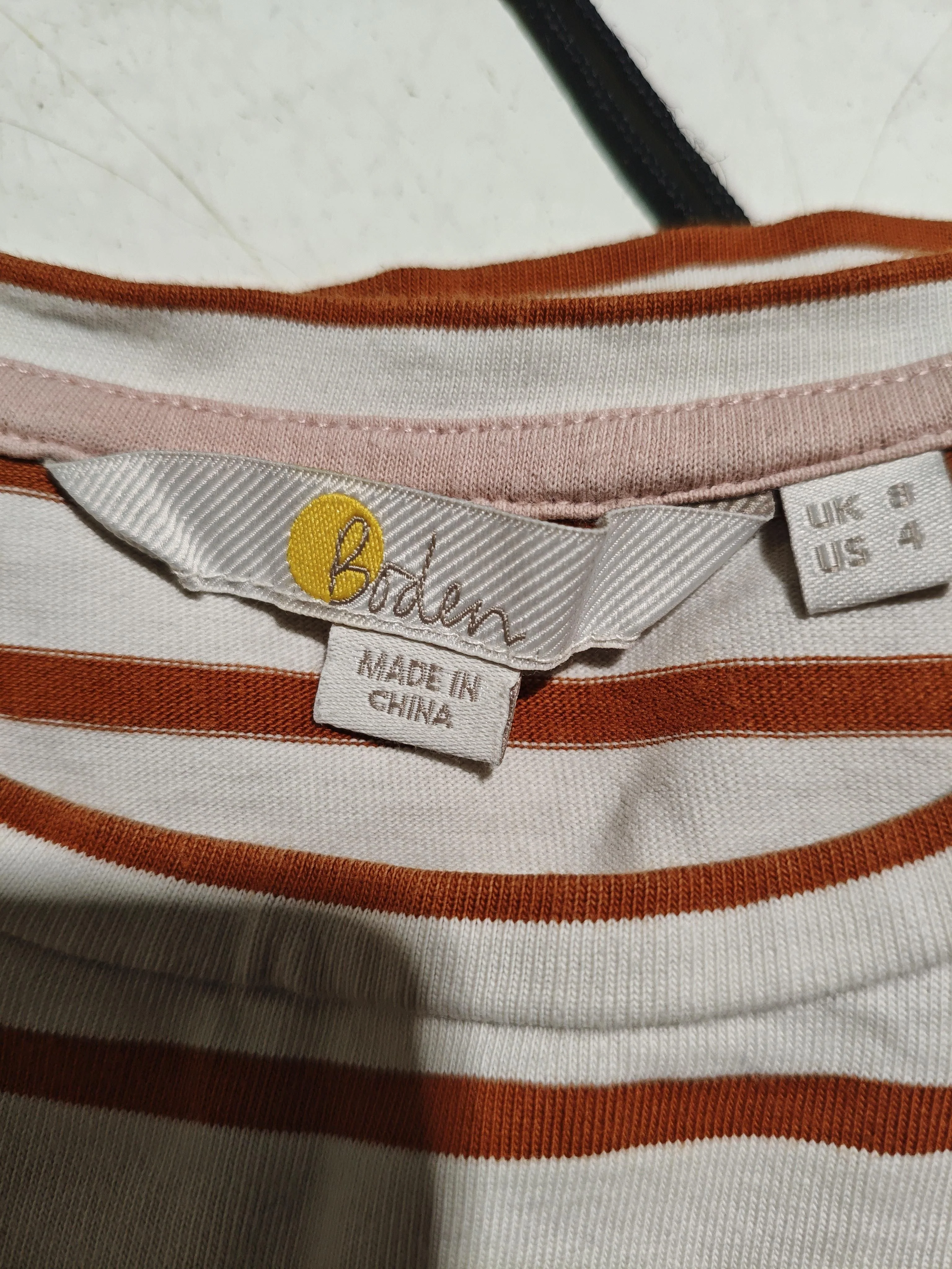 Boden Women's T-Shirt UK 8 White 100% Cotton Basic - Image 5