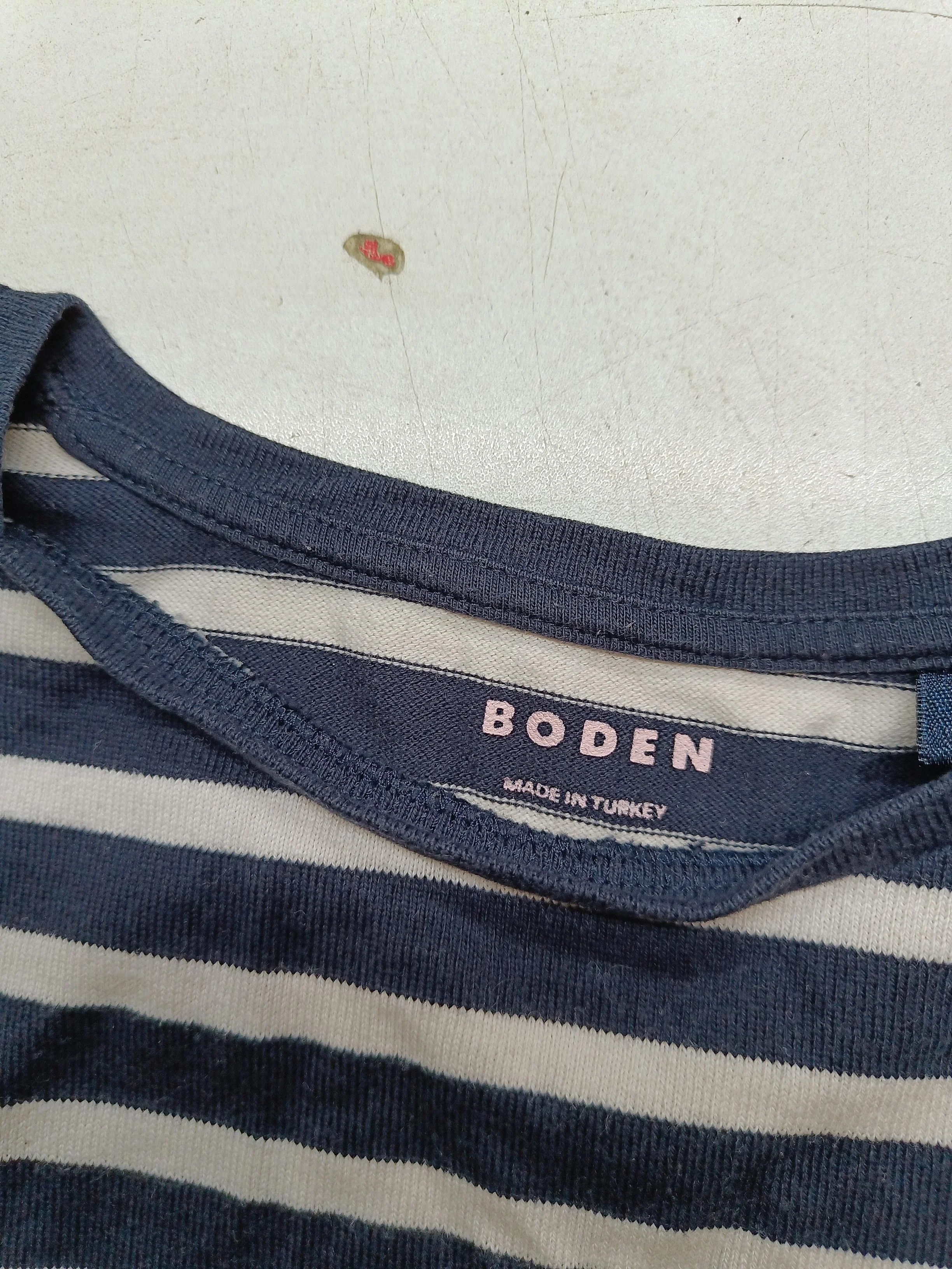 Boden Women's T-Shirt XL Blue Striped 100% Cotton Short Sleeve Round Neck Basic - Image 5
