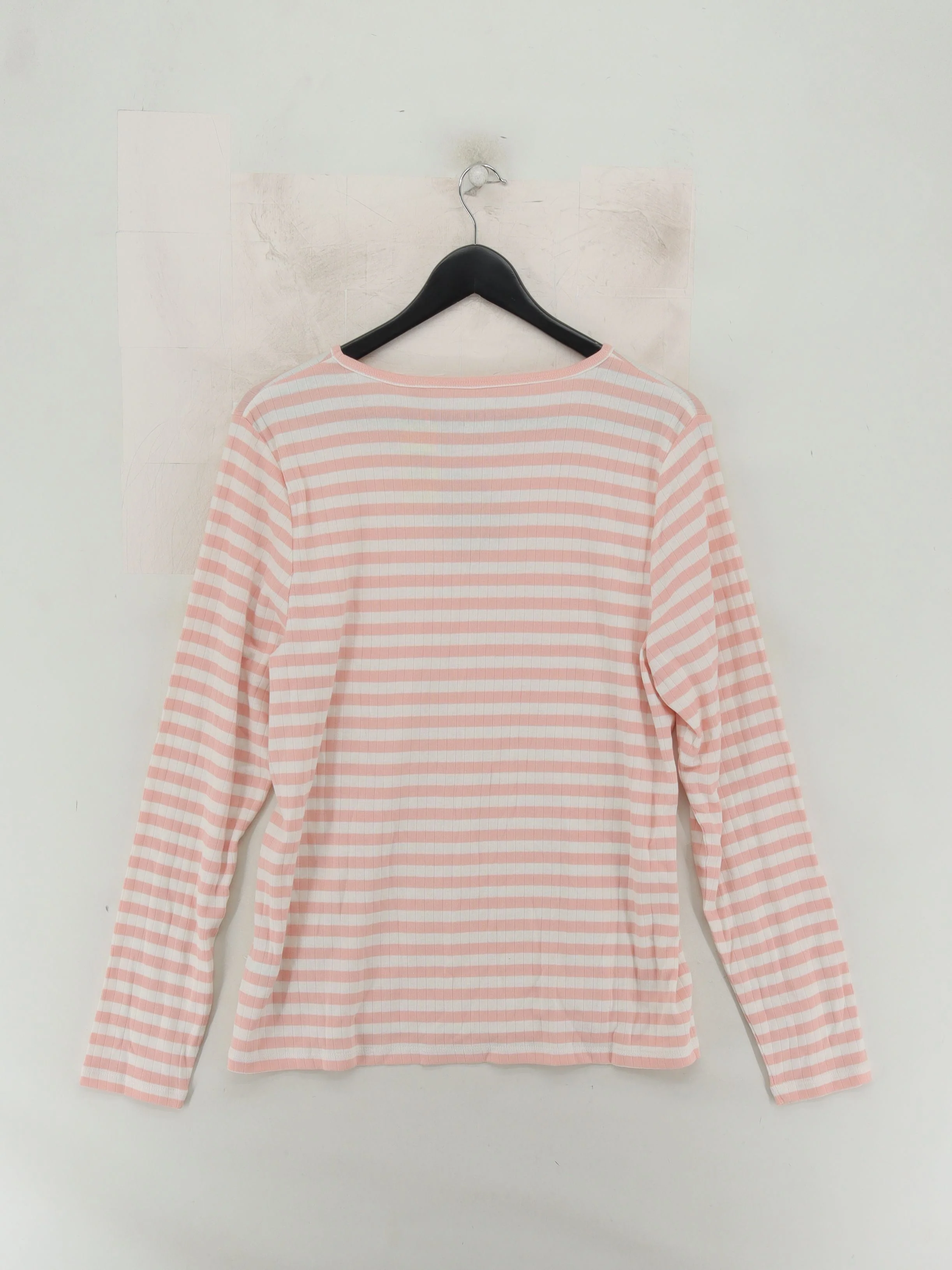 Boden Women's T-Shirt XXL Pink Striped 100% Cotton Short Sleeve Round Neck Basic - Image 2