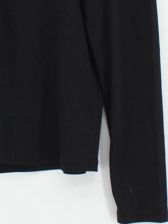 Boden Women's Top L Black 100% Cotton Long Sleeve V-Neck Basic - Image 4