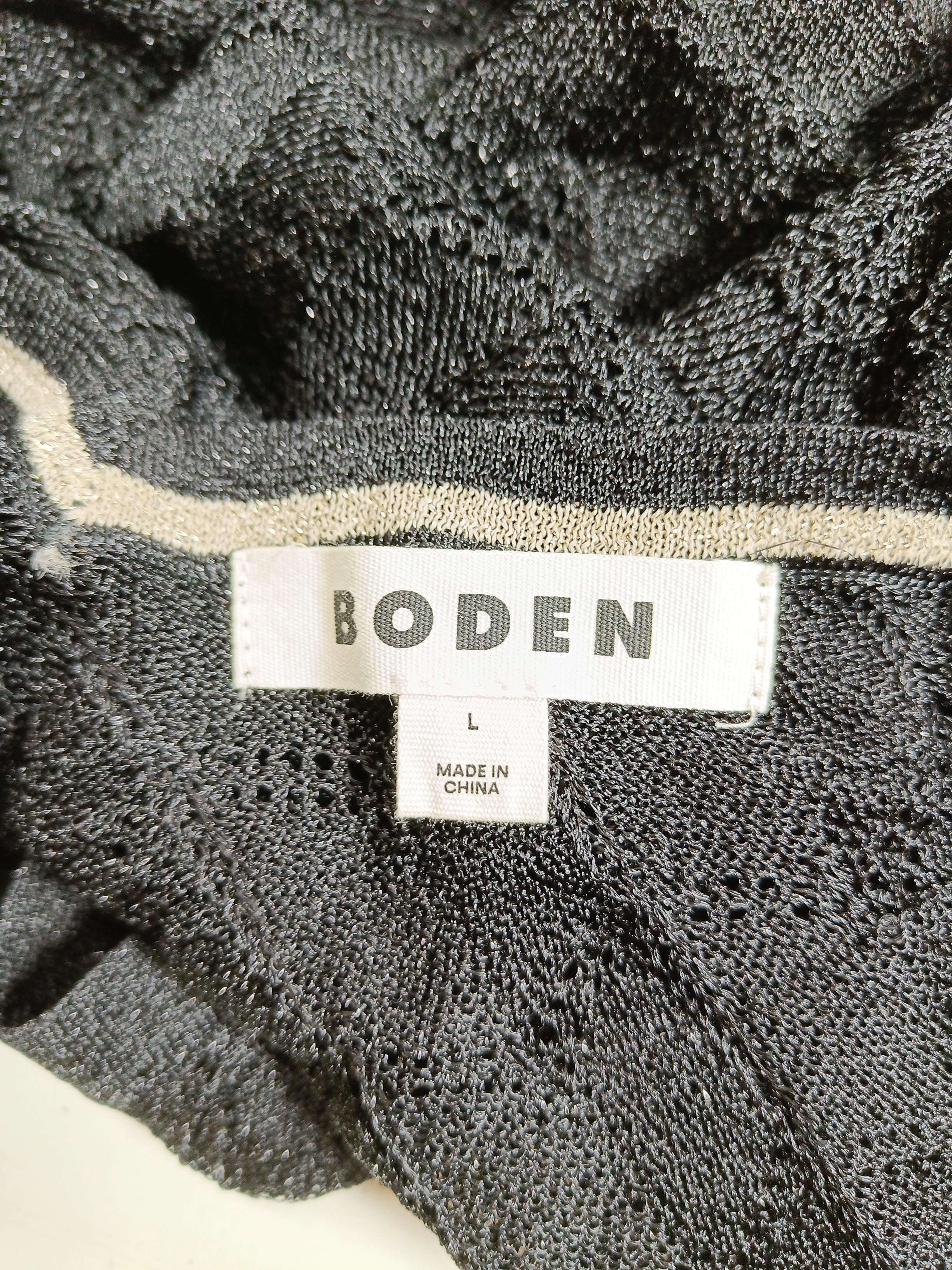 Boden Women's Top L Black 100% Other Sleeveless V-Neck Basic - Image 5