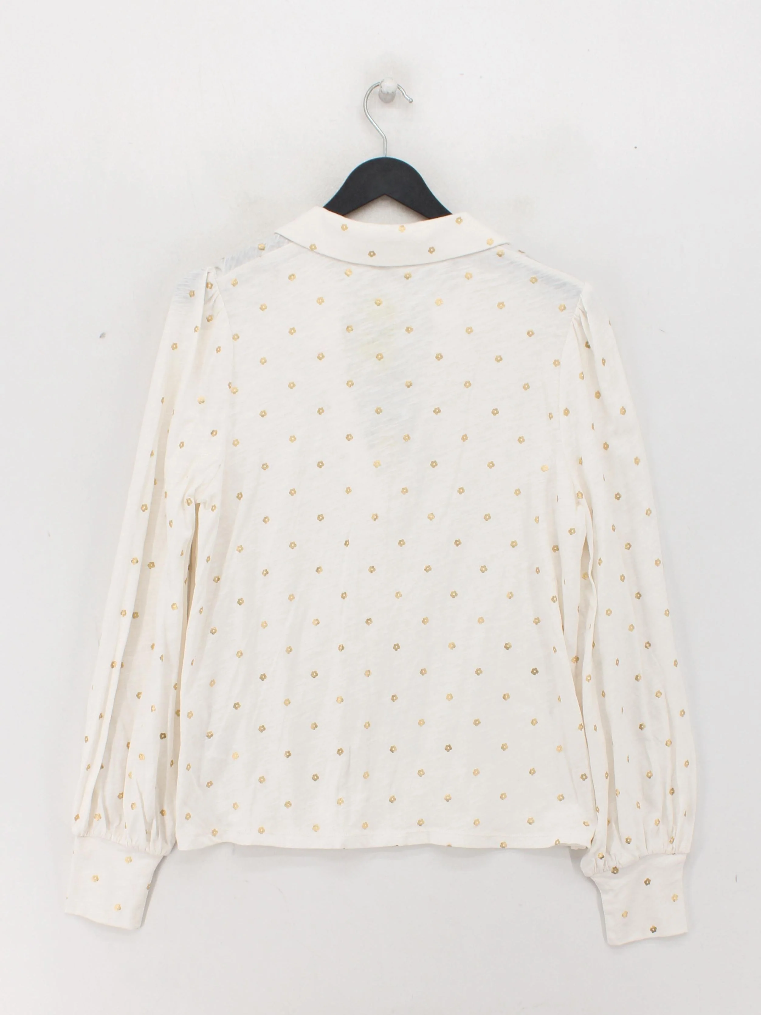 Boden Women's Top L White 100% Cotton Long Sleeve Collared Basic - Image 2