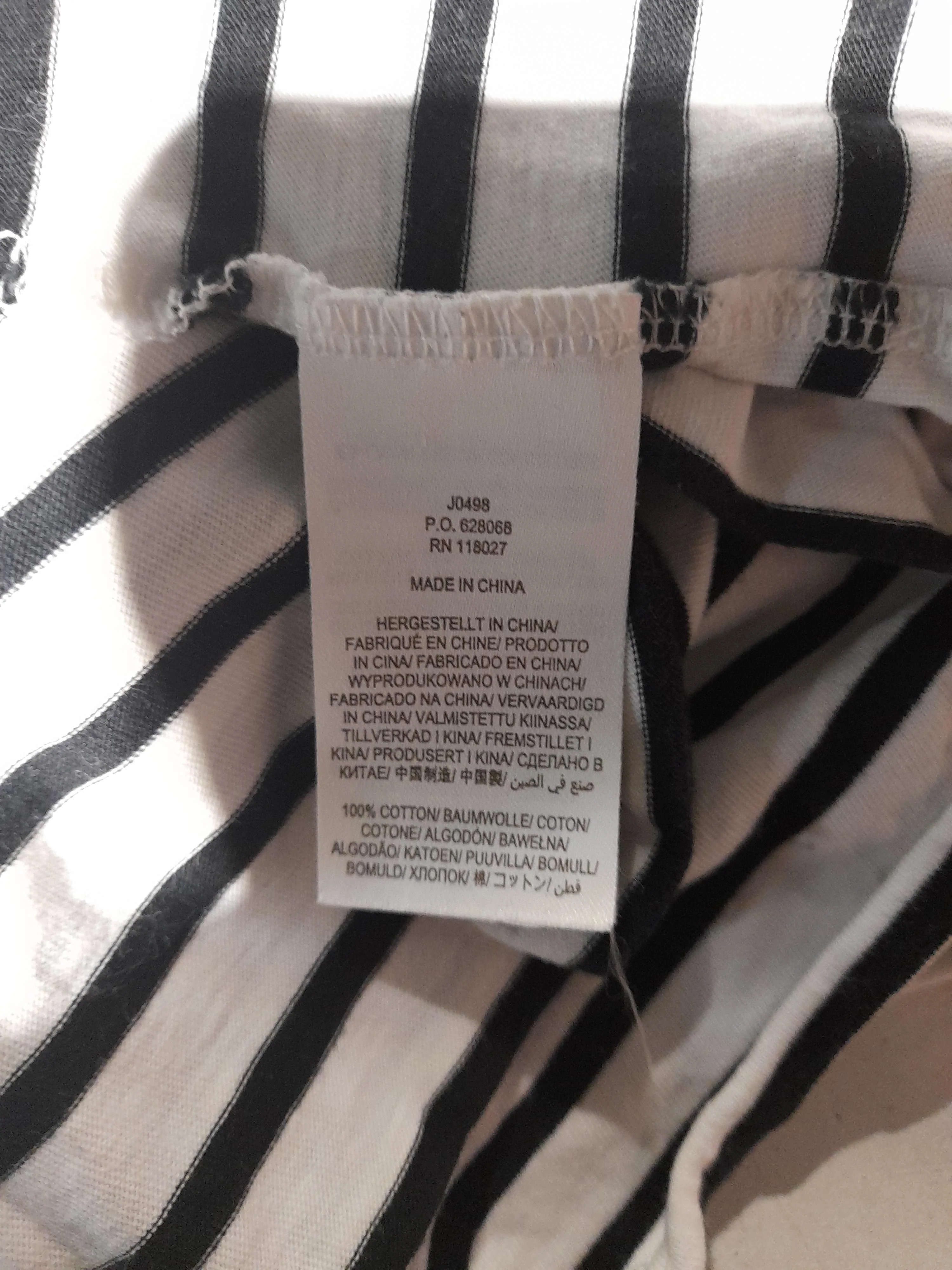 Boden Women's Top L White Striped 100% Cotton Long Sleeve Round Neck Basic - Image 7