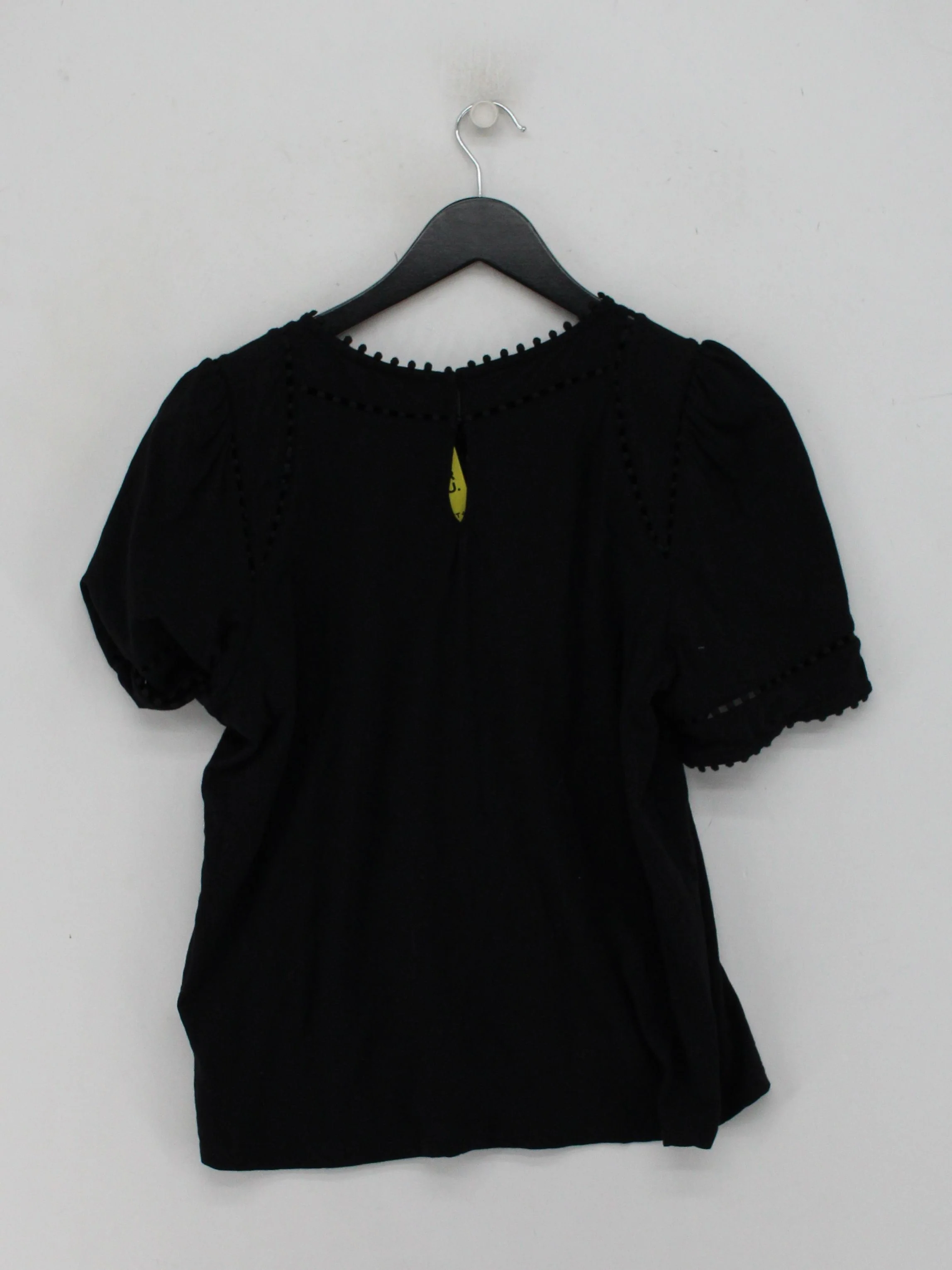 Boden Women's Top M Black 100% Cotton Short Sleeve Round Neck Basic - Image 2