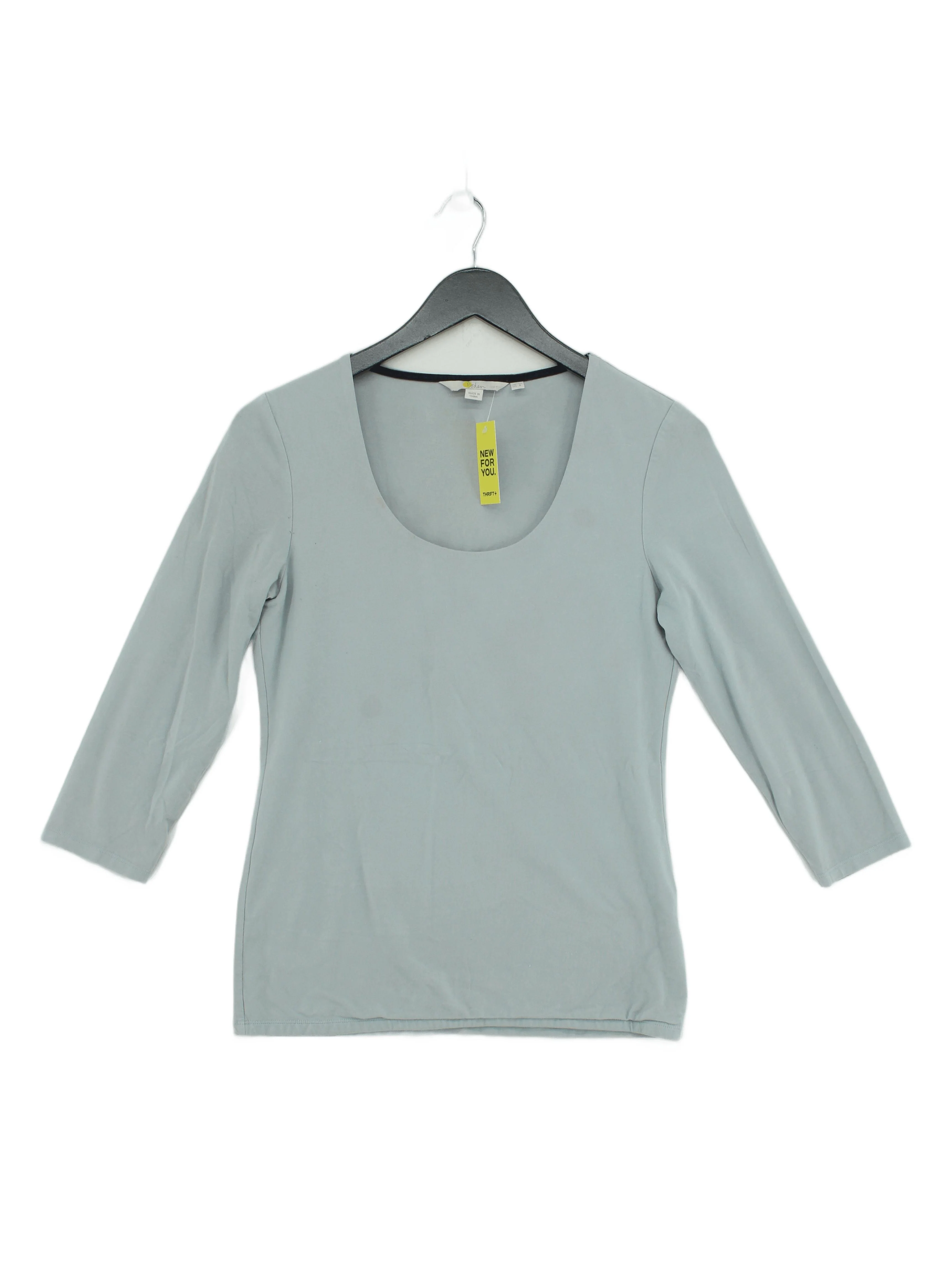 Boden Women's Top M Blue 100% Other 3/4 Sleeve Round Neck Basic