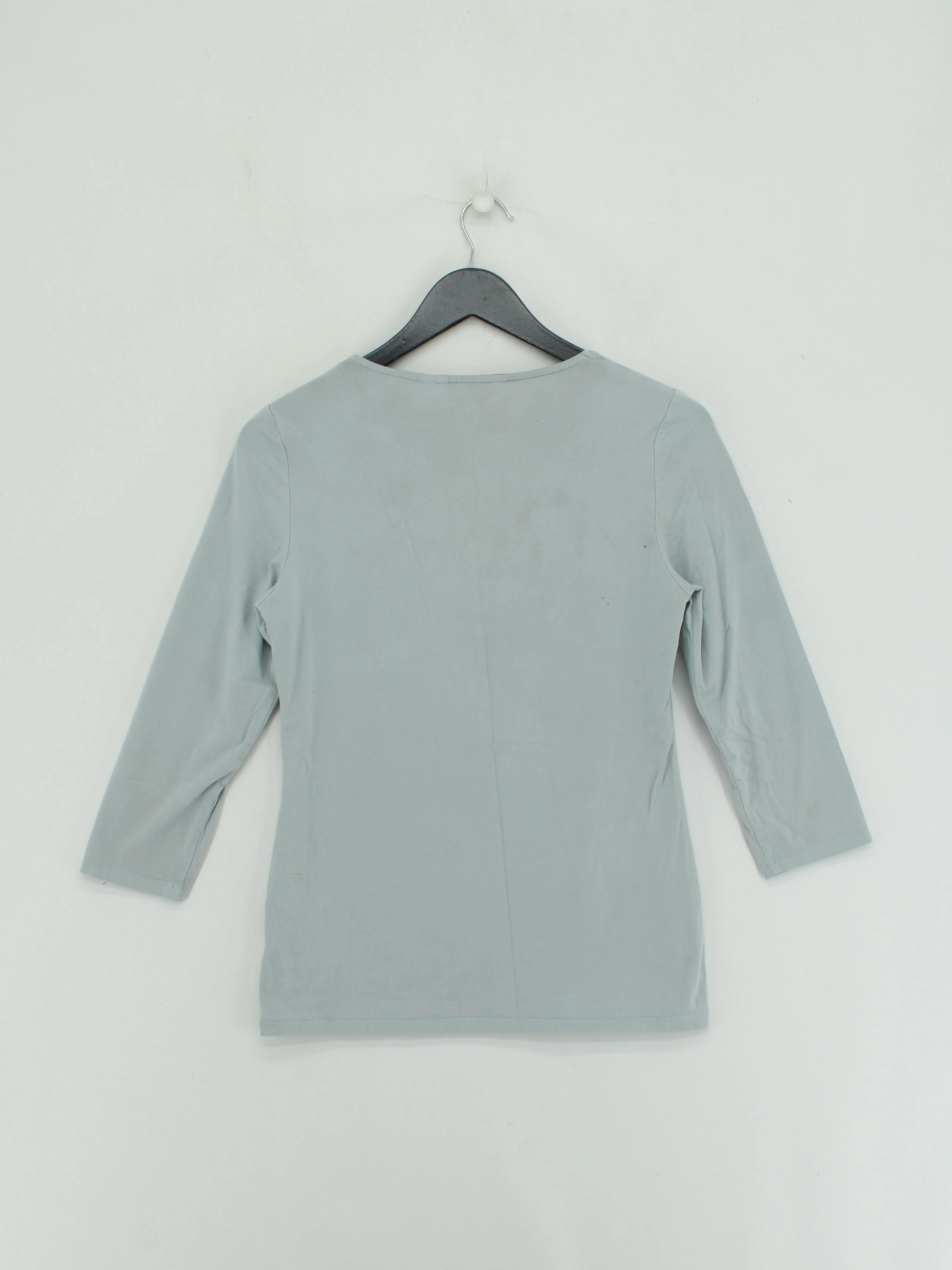 Boden Women's Top M Blue 100% Other 3/4 Sleeve Round Neck Basic - Image 2
