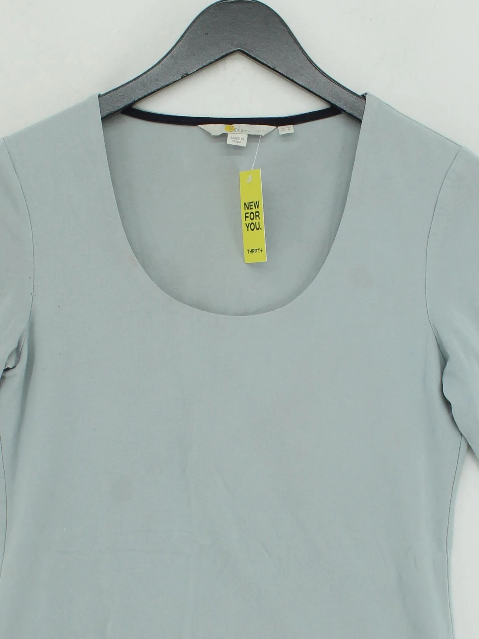 Boden Women's Top M Blue 100% Other 3/4 Sleeve Round Neck Basic - Image 3