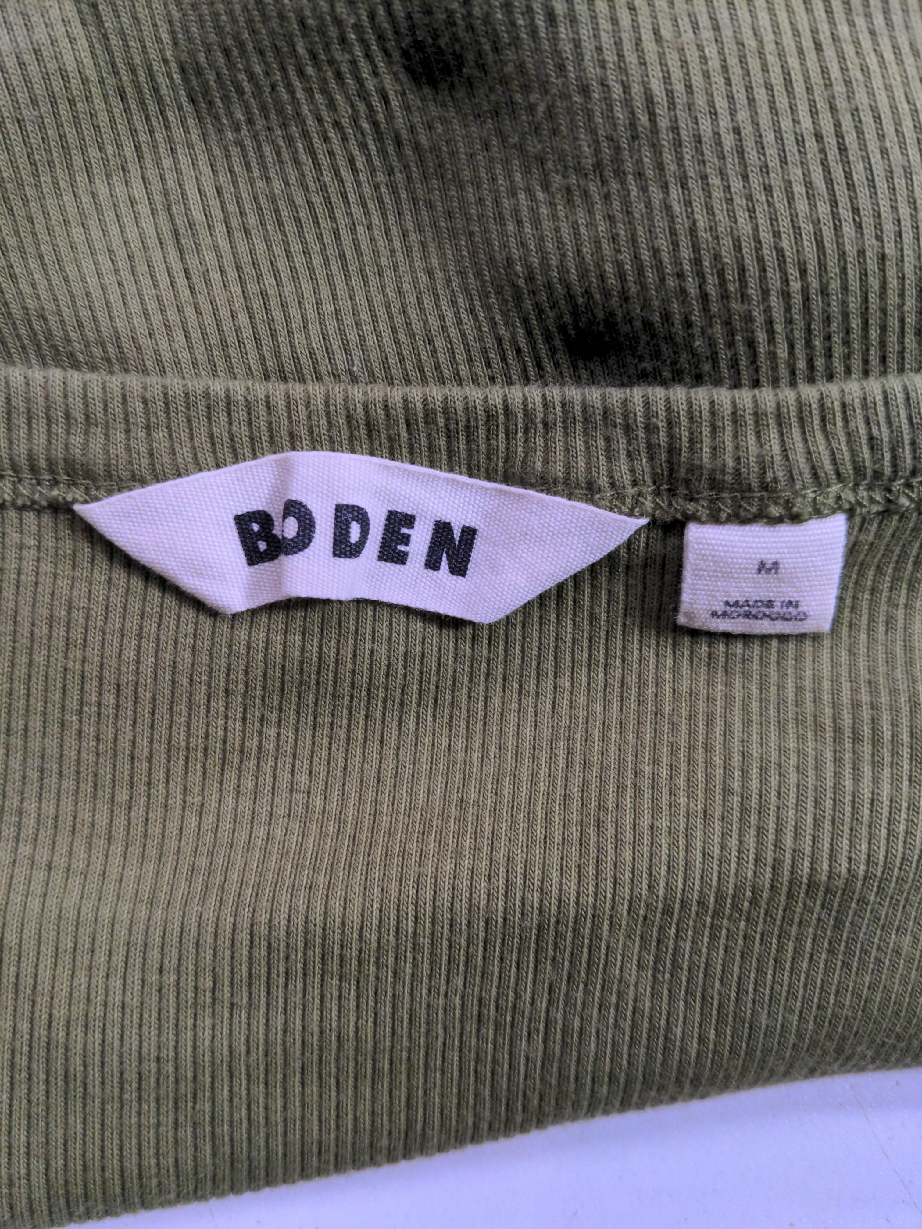 Boden Women's Top M Green Cotton with Elastane Long Sleeve Crew Neck Jersey - Image 5