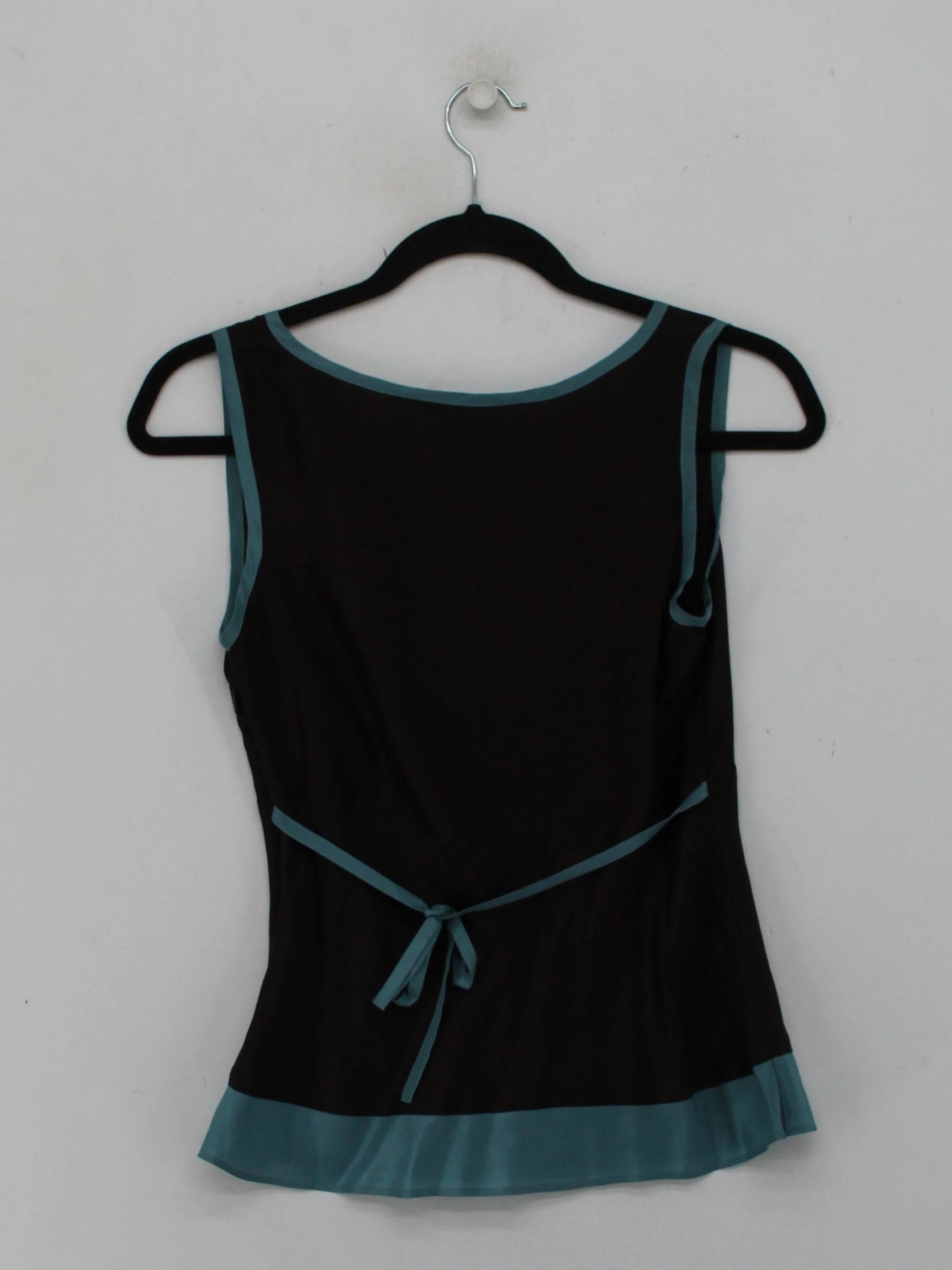 Boden Women's Top S Black 100% Silk Sleeveless V-Neck Basic - Image 2