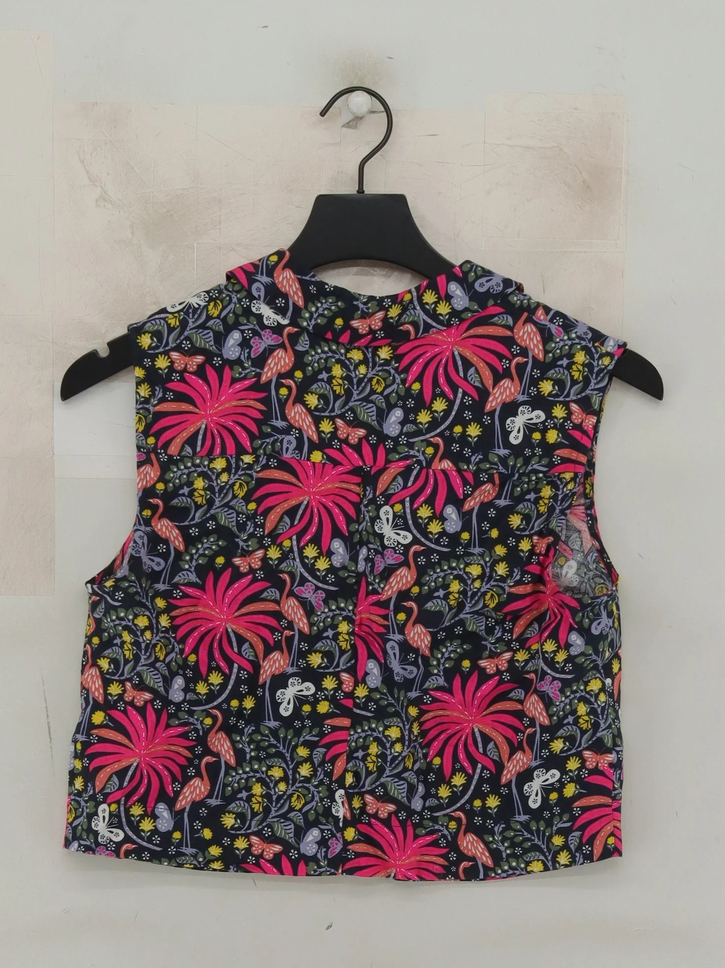 Boden Women's Top S Multi 100% Linen Sleeveless Collared Basic - Image 2