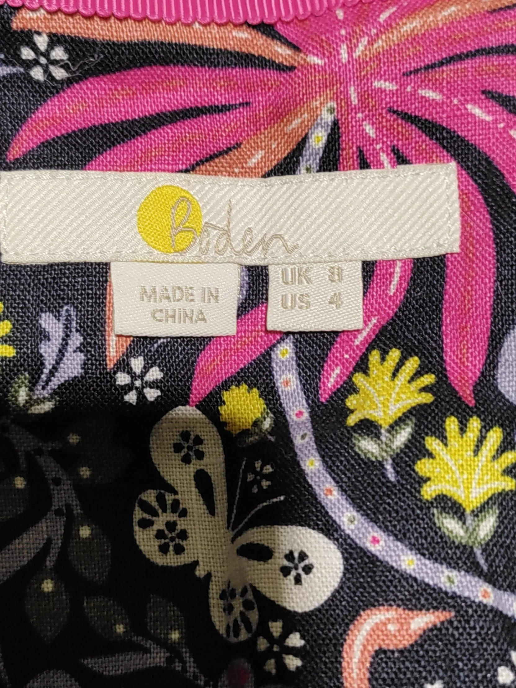 Boden Women's Top S Multi 100% Linen Sleeveless Collared Basic - Image 5