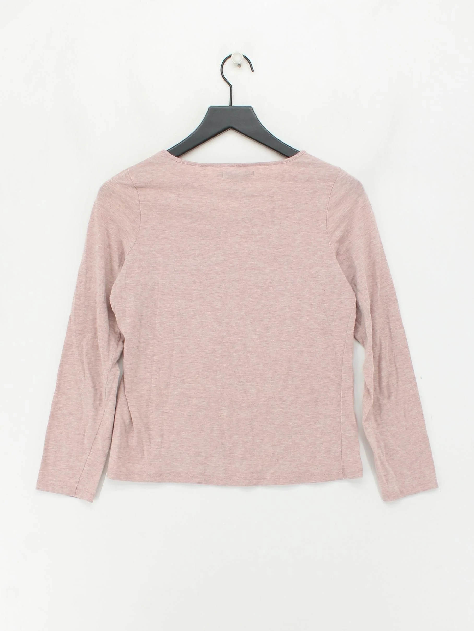 Boden Women's Top S Pink Cotton with Wool Long Sleeve Round Neck Basic - Image 2