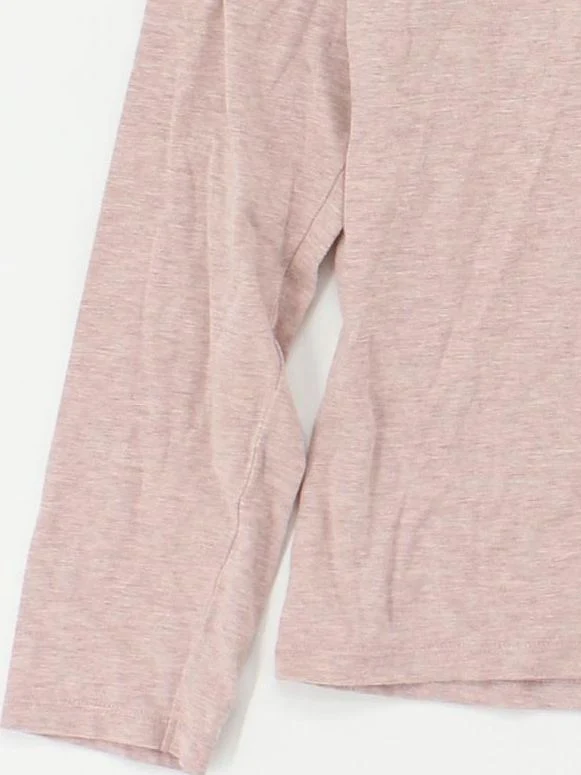Boden Women's Top S Pink Cotton with Wool Long Sleeve Round Neck Basic - Image 4